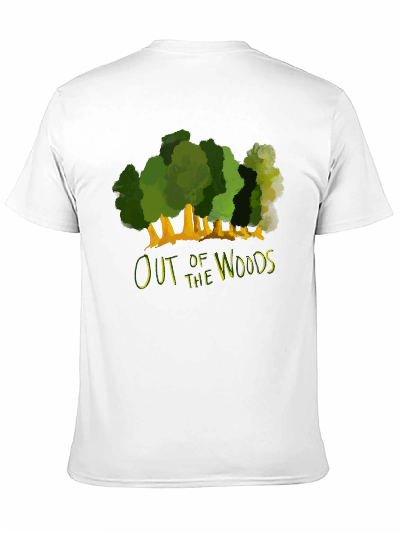 Black Out of the Woods Graphic Tee - Black Cotton T-Shirt view 11