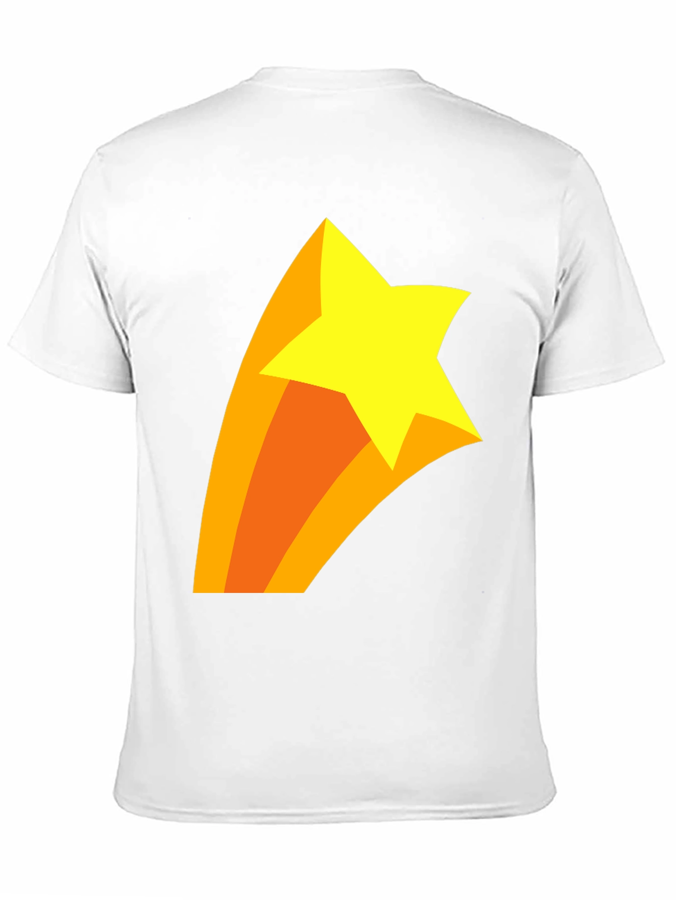 Black Shooting Star Graphic T-Shirt - Black Cotton Tee view 11