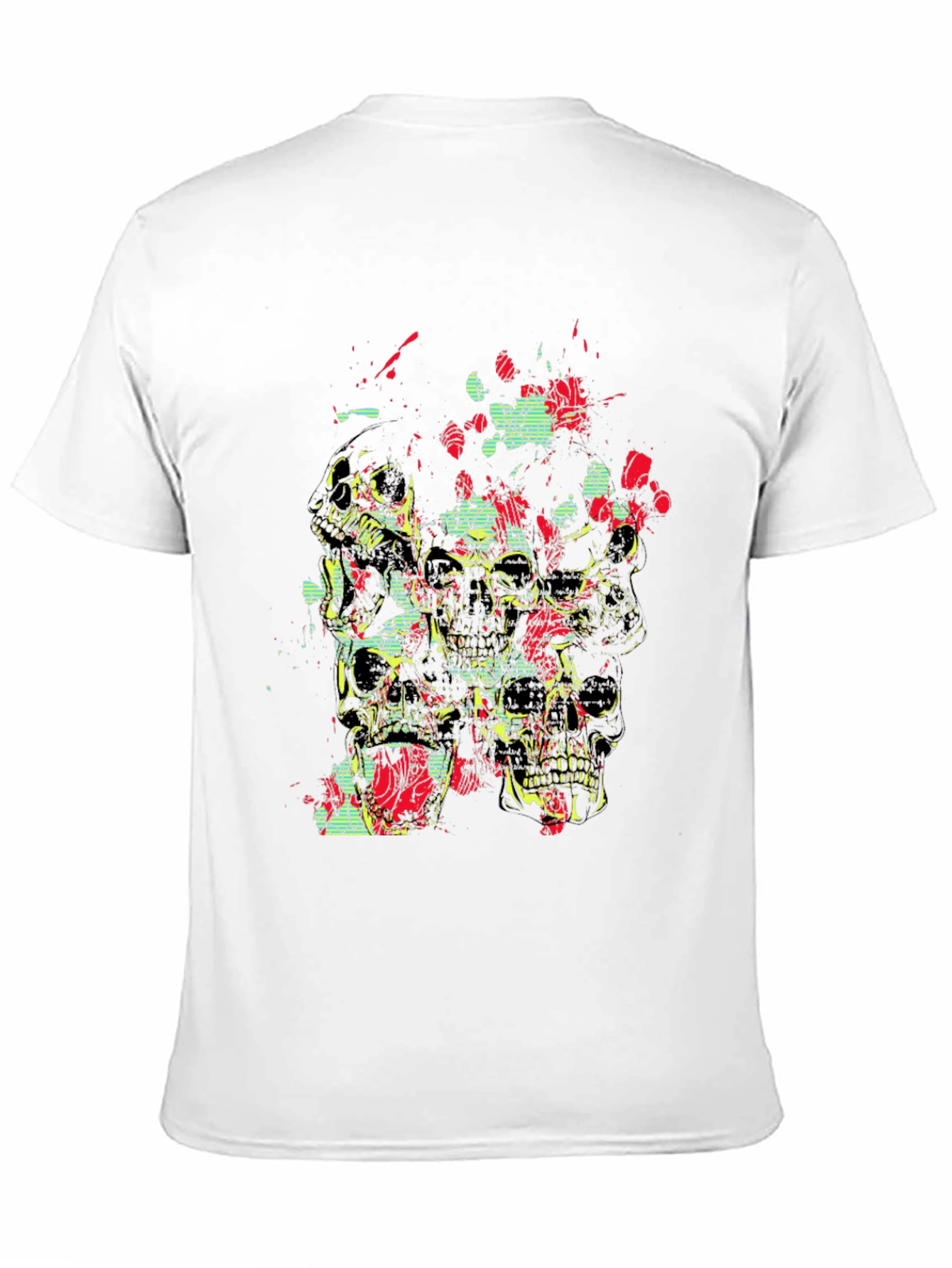 Black Skull Graphic Tee - Black Cotton view 11