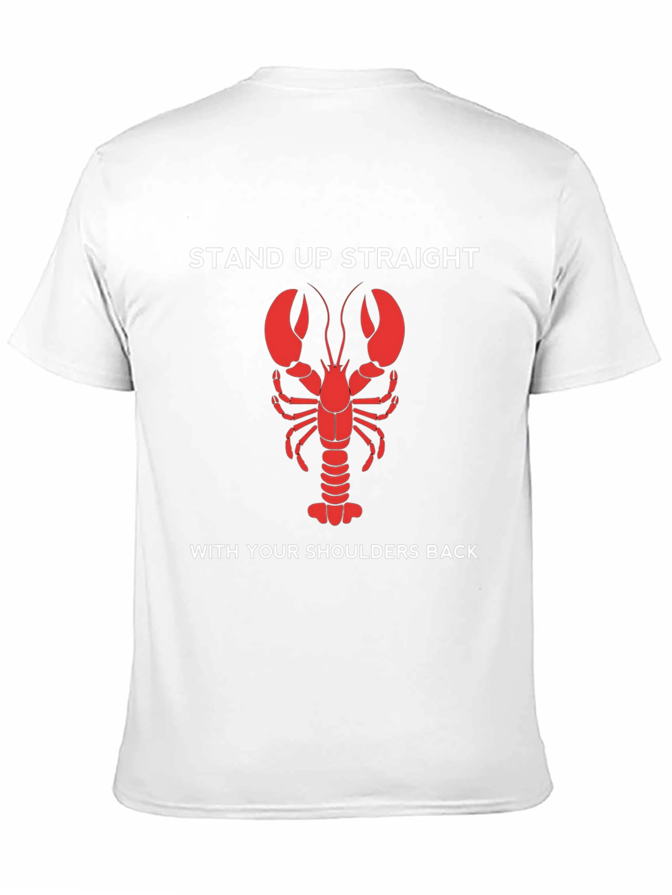 Black Lobster Stand Up Straight T-Shirt view 11