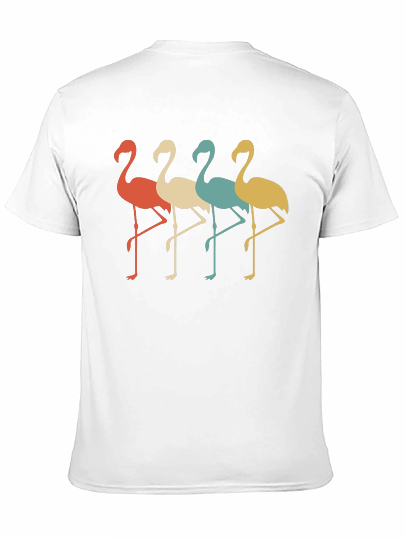 Black Retro Flamingo Graphic Tee - Cool & Comfortable view 11