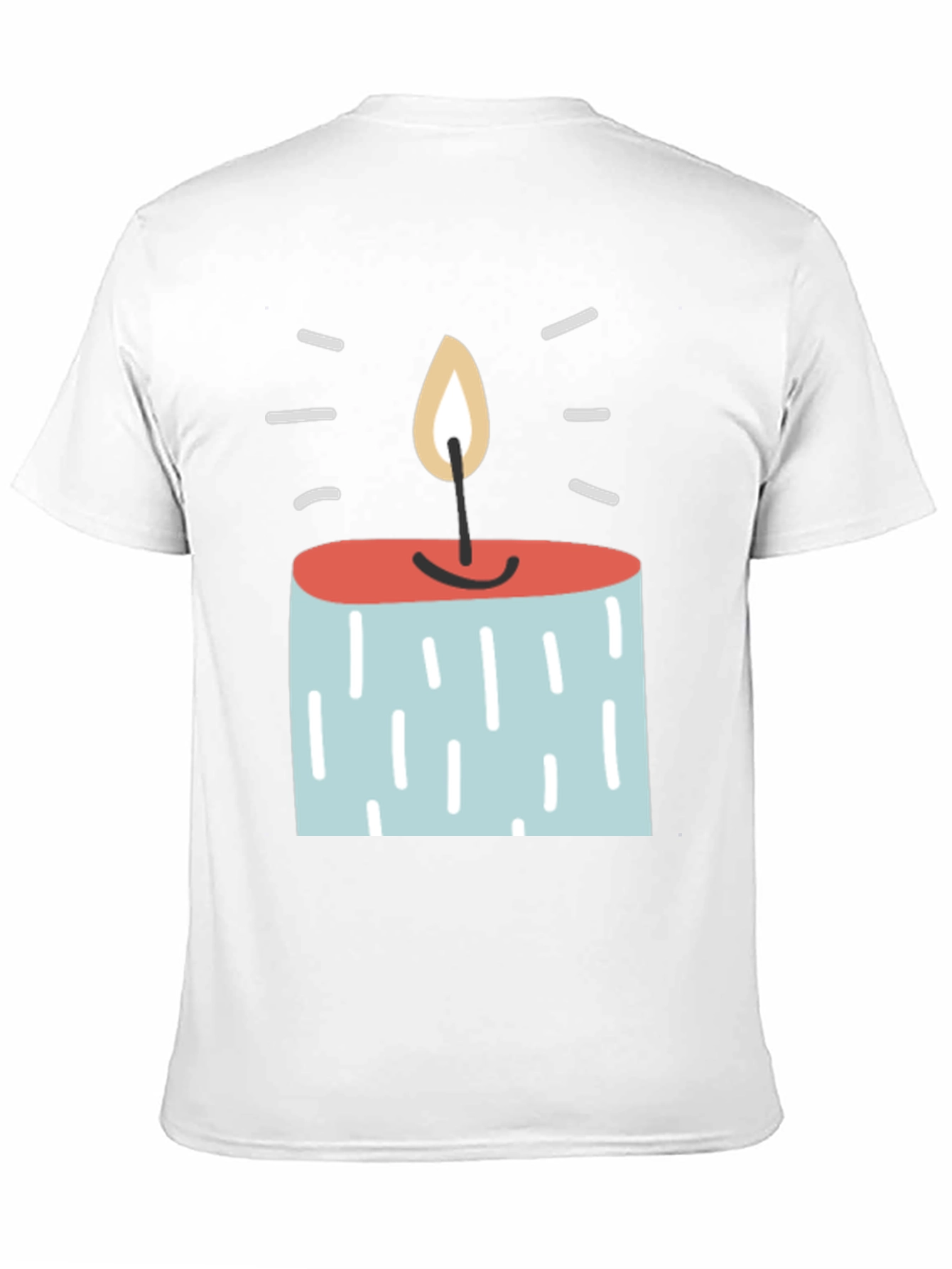 Black Novelty Candle Graphic Tee - Unique Design, Soft Fabric view 11