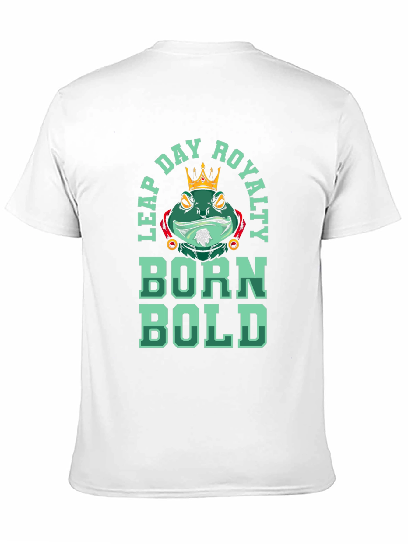 Black Leap Day Royalty Graphic T-Shirt - Born Bold Frog Tee view 11