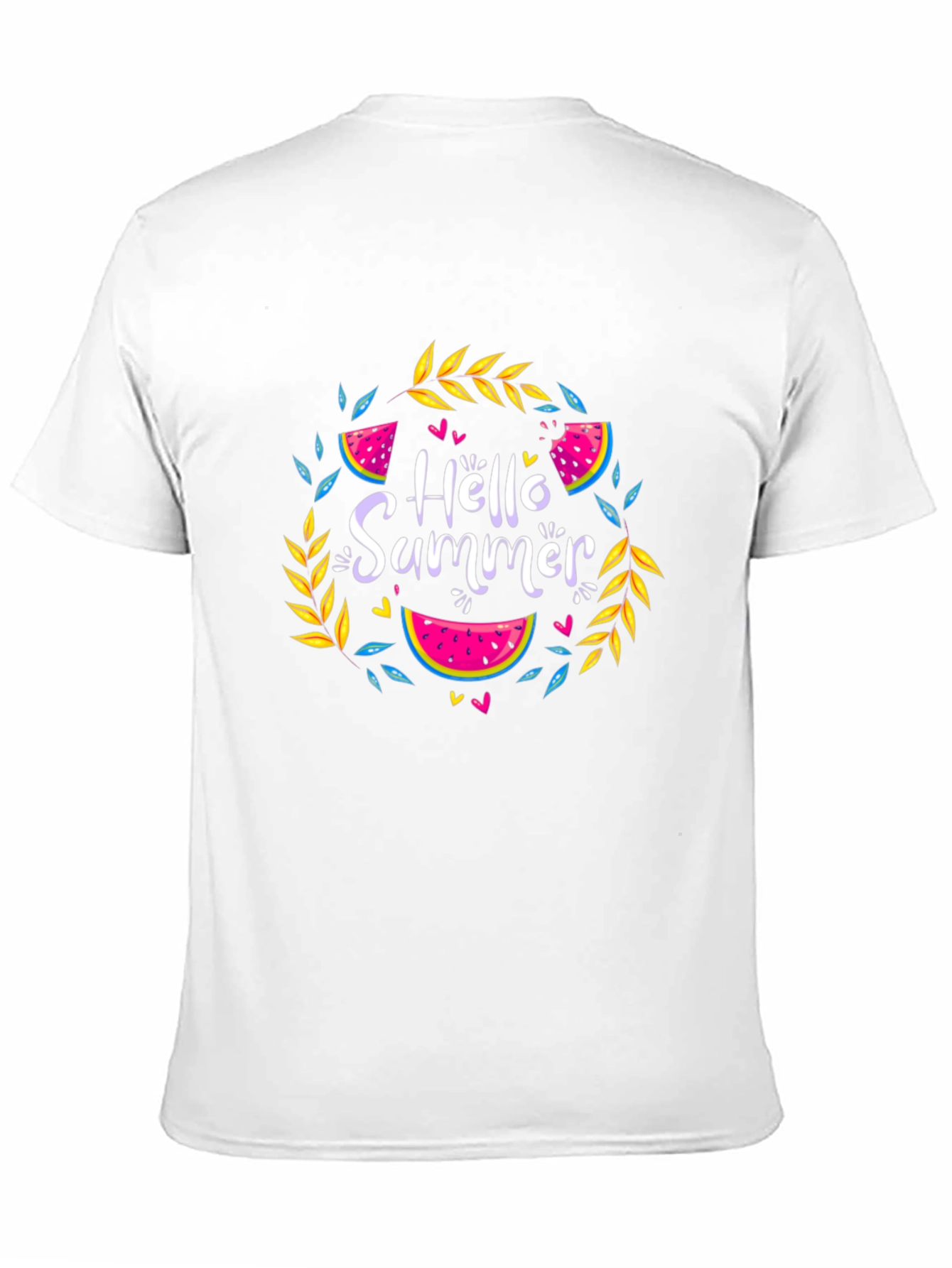 Black Hello Summer Black T-Shirt view 11