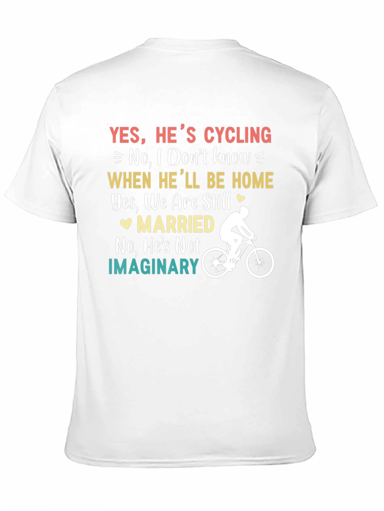 Black Funny Cycling Husband T-Shirt - Married Cyclist Gift view 11