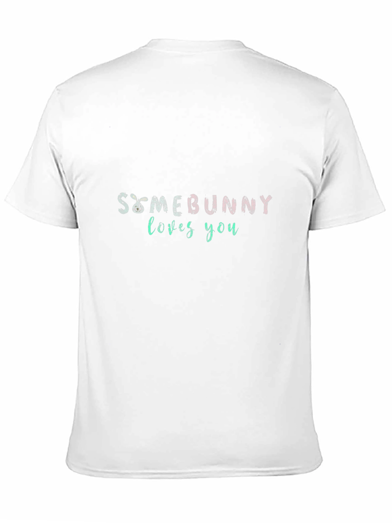 Black Somebunny Loves You Graphic T-Shirt view 11