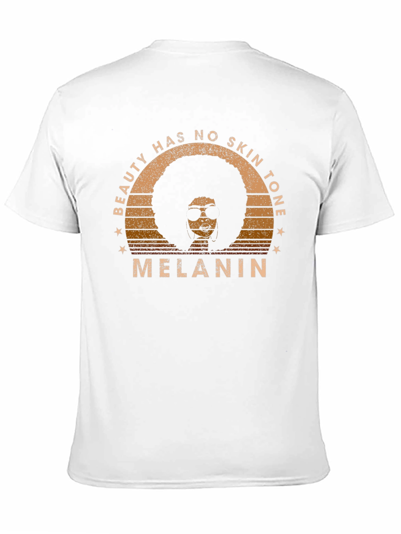 Black Beauty Has No Skin Tone Melanin Graphic Tee view 11