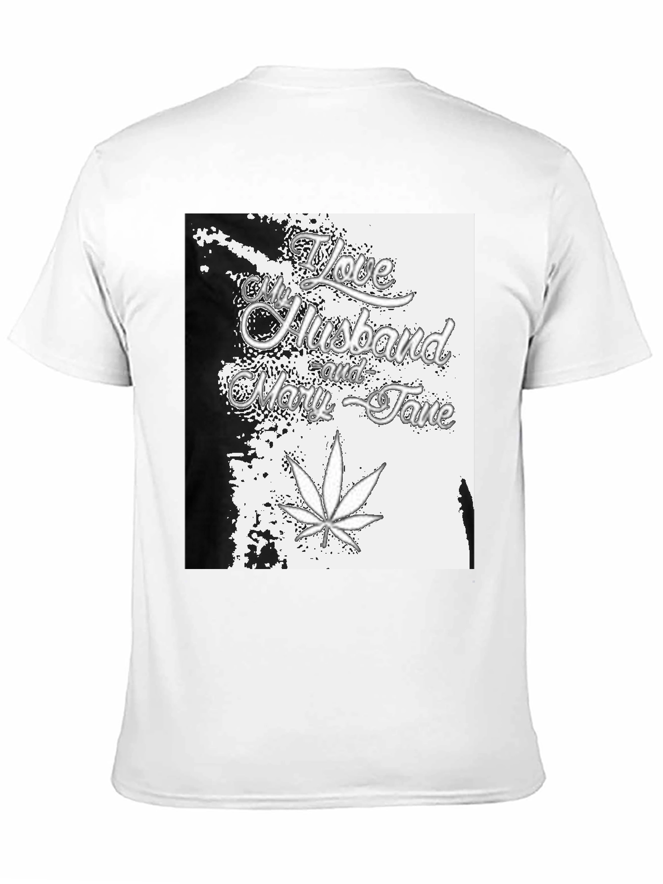 Black I Love My Husband and Mary Jane Black T-Shirt view 11