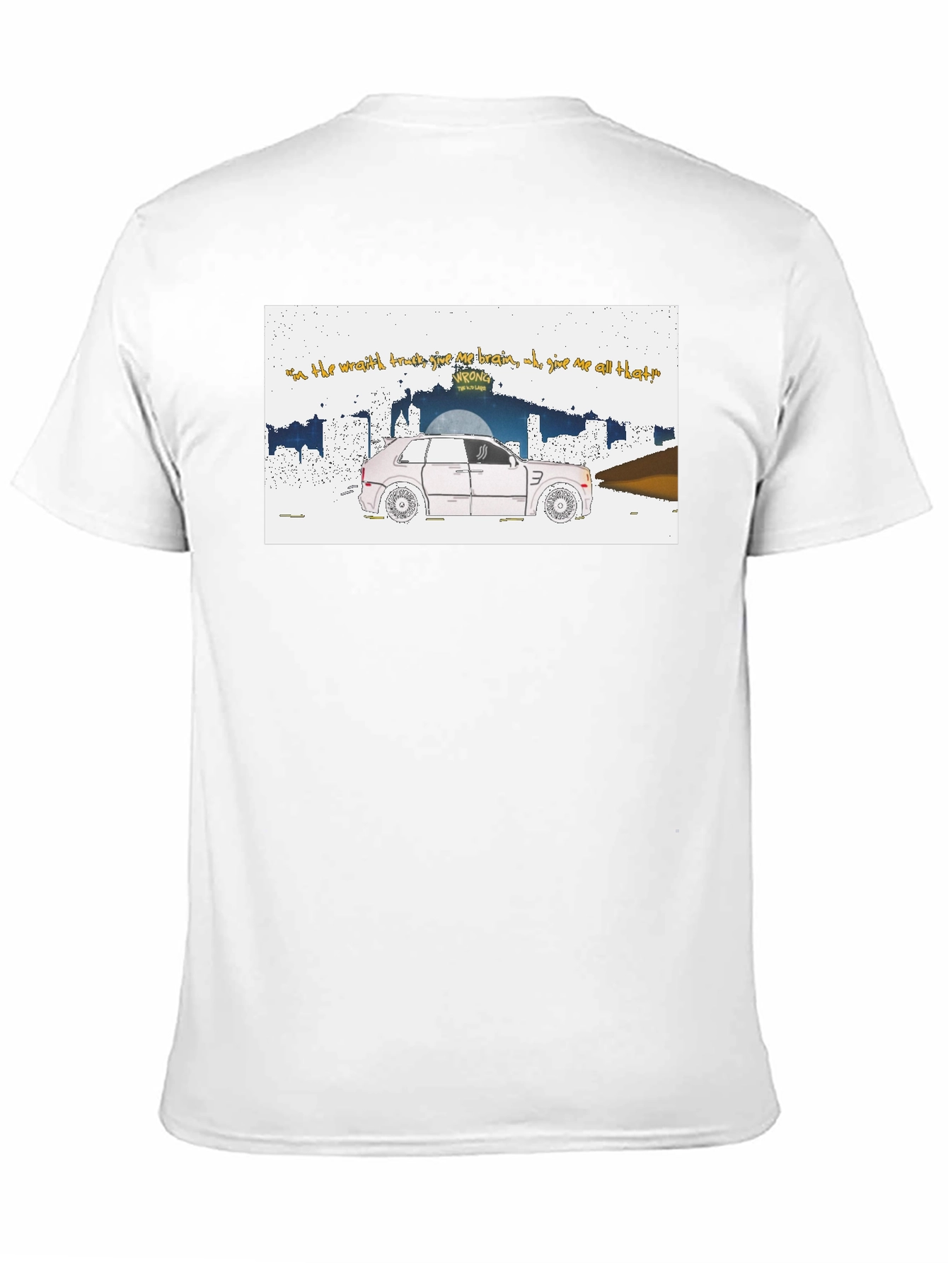 Trendy Graphic Tee - Car & Lyrics - 11