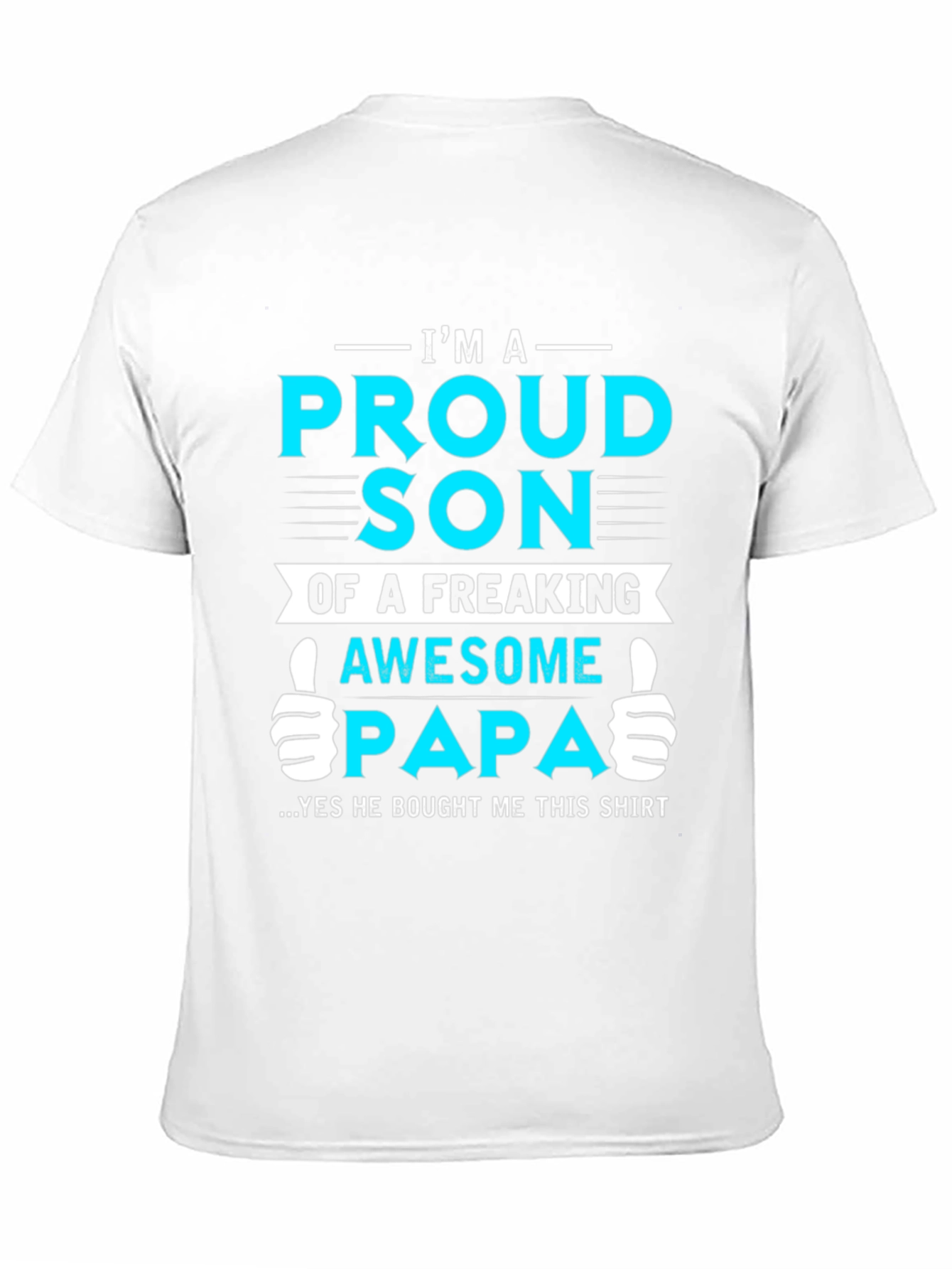 Black Proud Son of Awesome Papa Graphic T-Shirt view 11