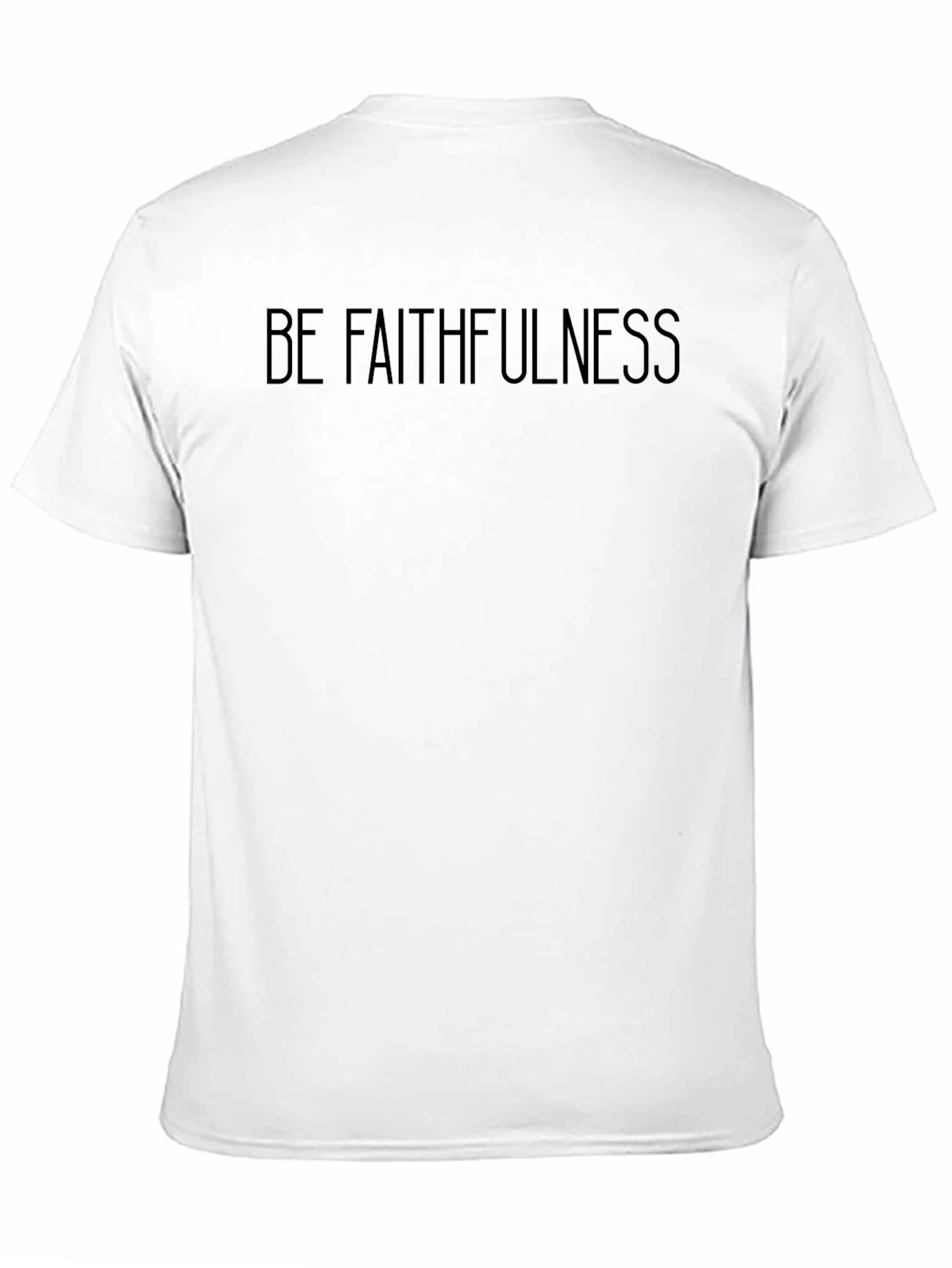 Black Faithfulness Graphic Tee - Black Crew Neck T-Shirt view 11