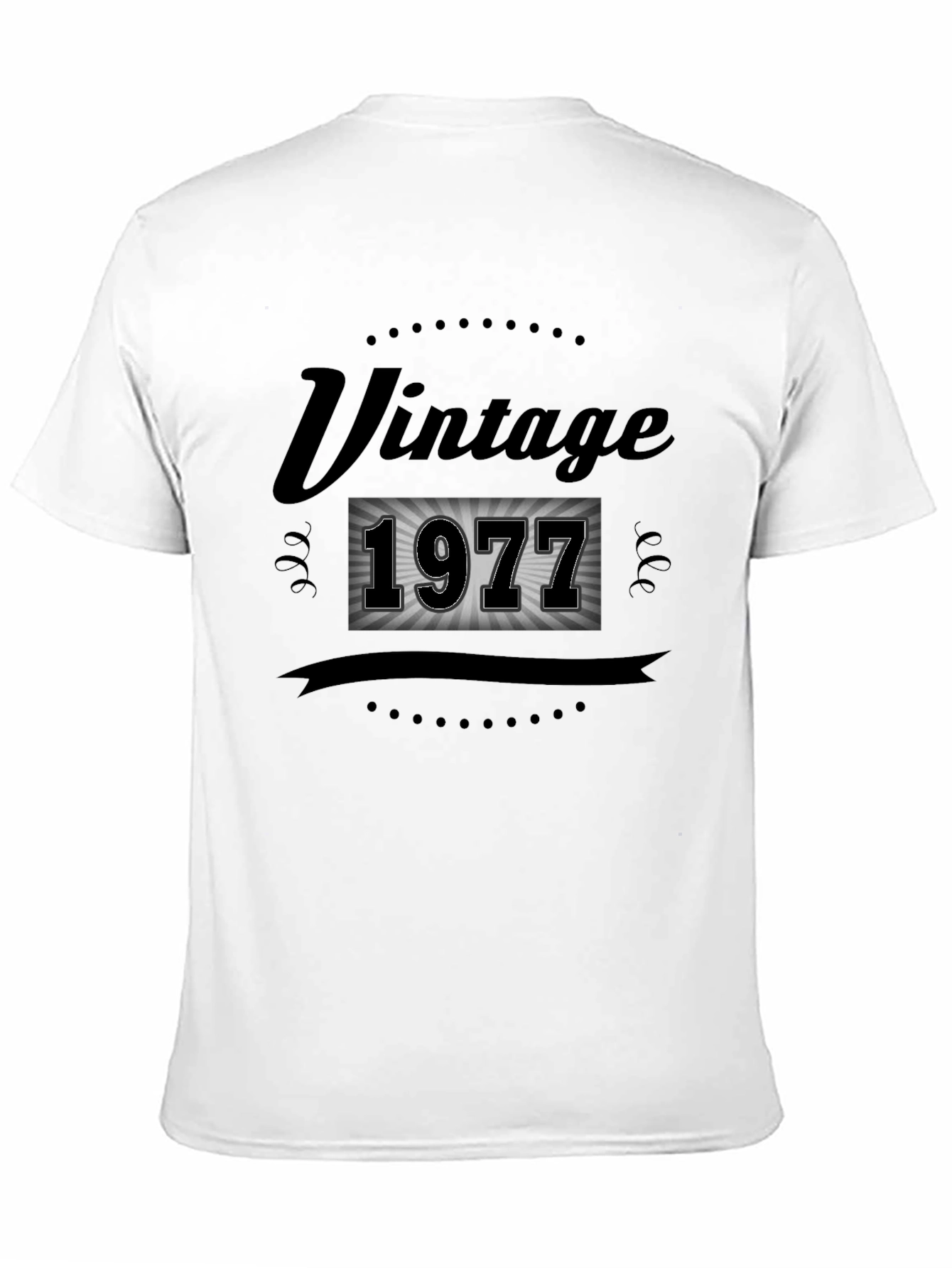 Black Vintage 1977 Graphic Tee - Retro Style view 11