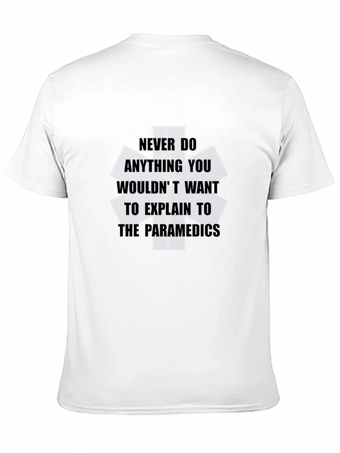 Black Paramedic Quote Black T-Shirt view 11