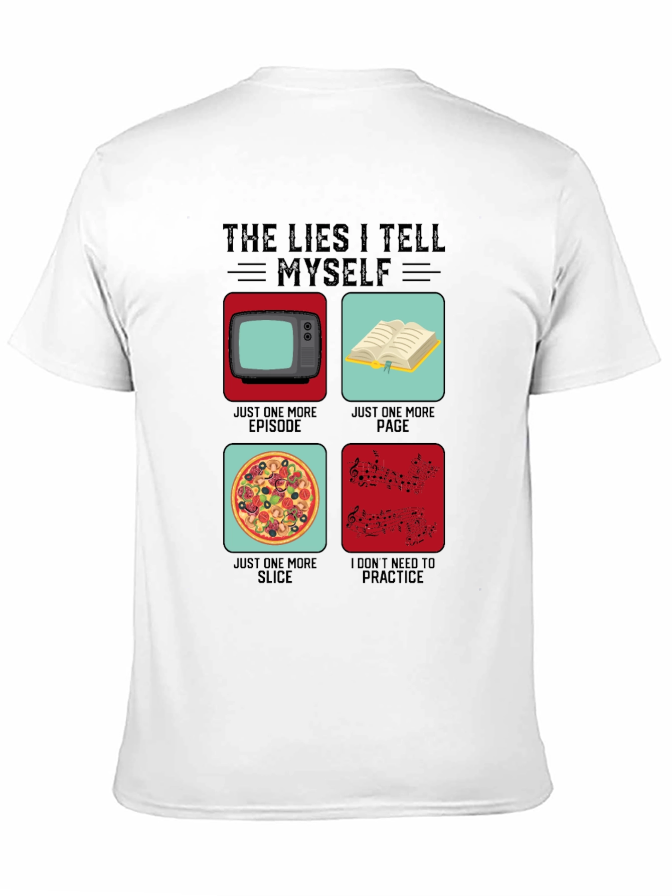 Black Funny The Lies I Tell Myself Graphic T-Shirt view 11