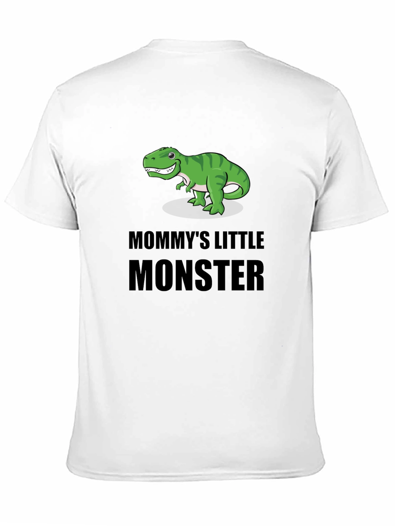 Black Mommy's Little Monster Dinosaur T-Shirt view 11