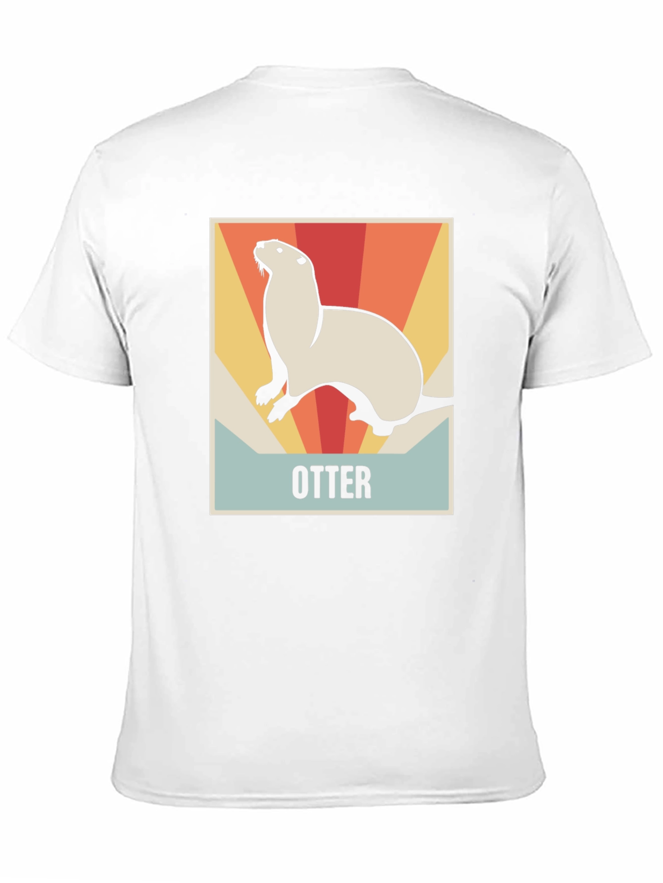 Black Retro Otter Graphic Tee - Soft Cotton Blend view 11