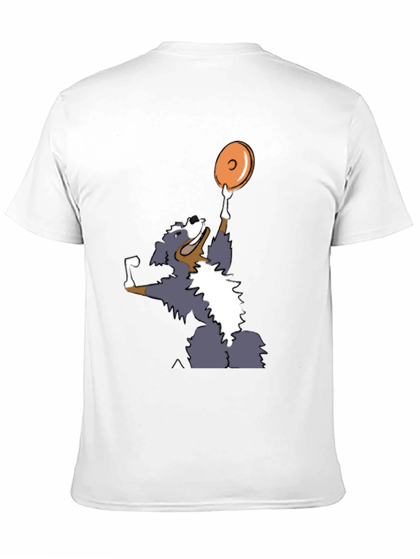 Black Dog Catching Disc Graphic Tee - Casual Style view 11