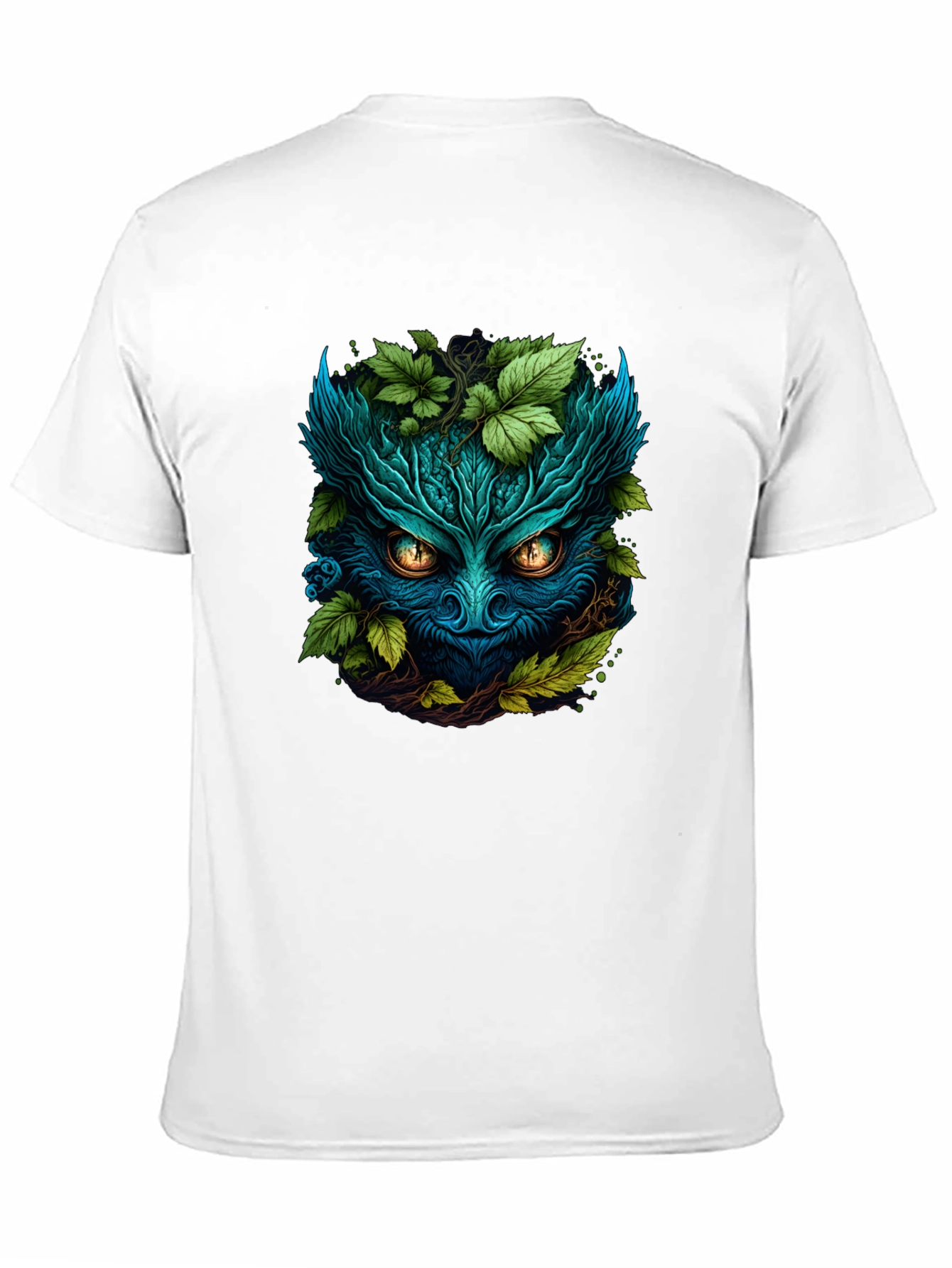 Black Mystic Green Spirit T-Shirt - Nature Inspired Tee view 11
