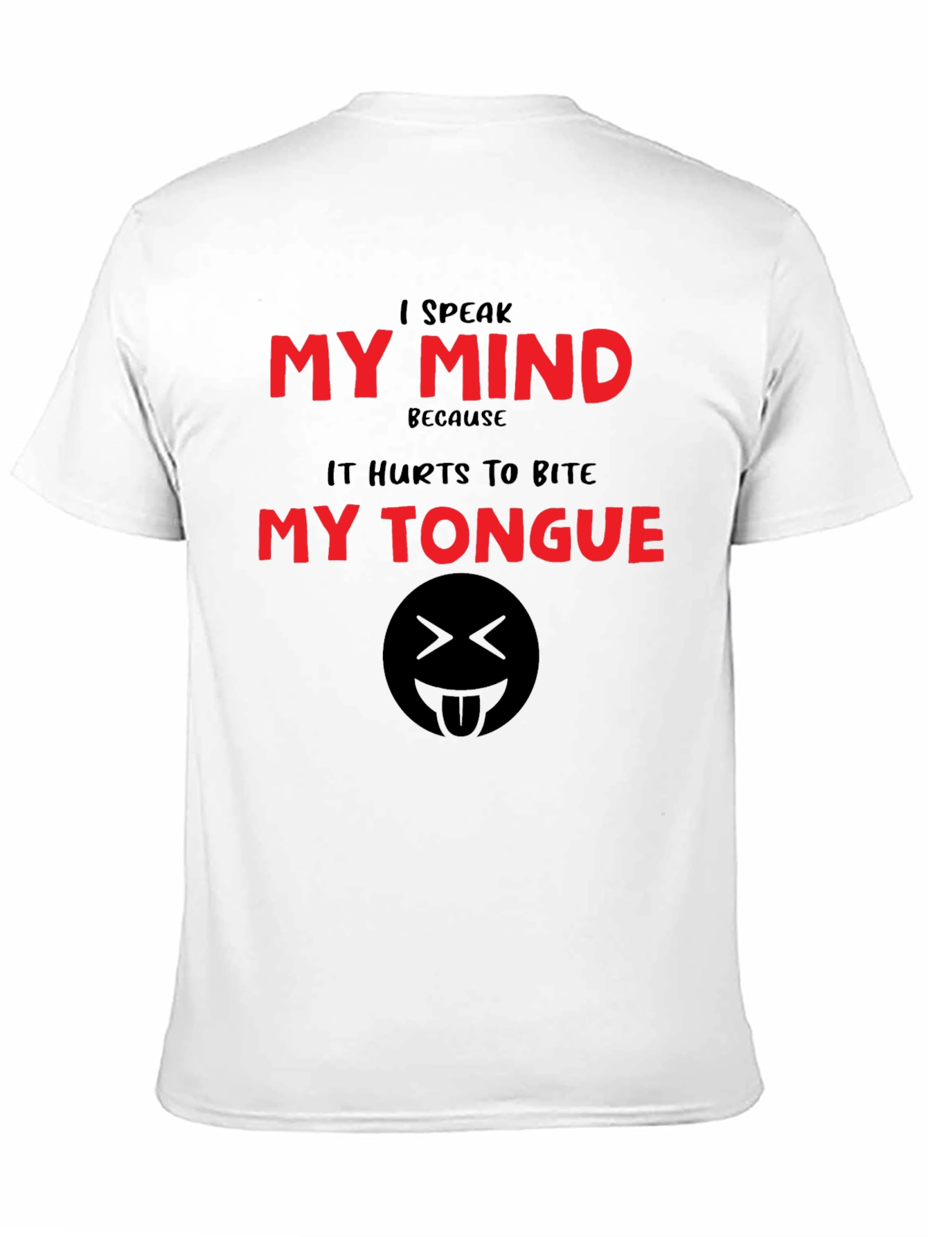 Black Speak My Mind T-Shirt - Funny Graphic Tee view 11