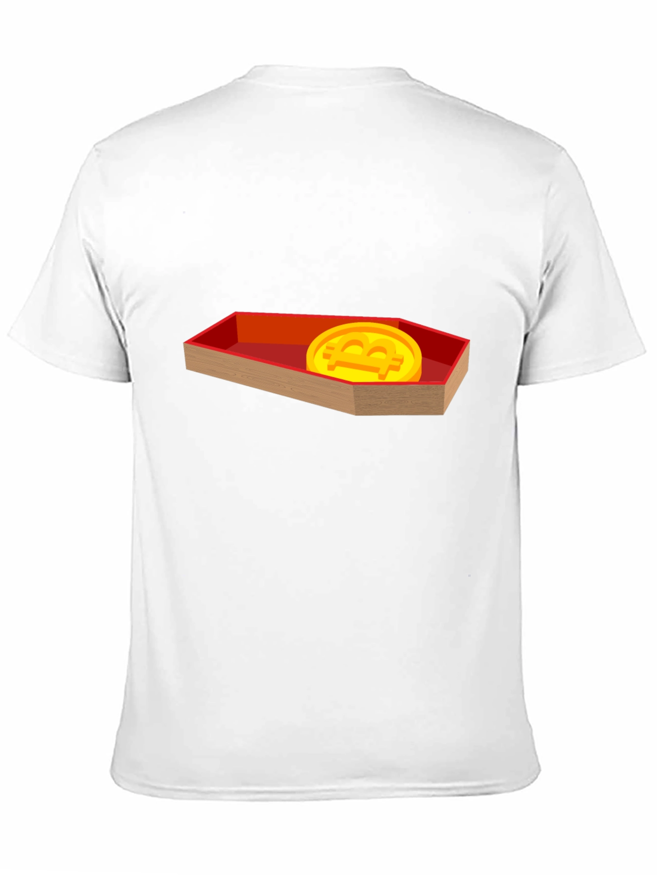 Black Bitcoin Coffin T-Shirt - Crypto Meme Tee view 11