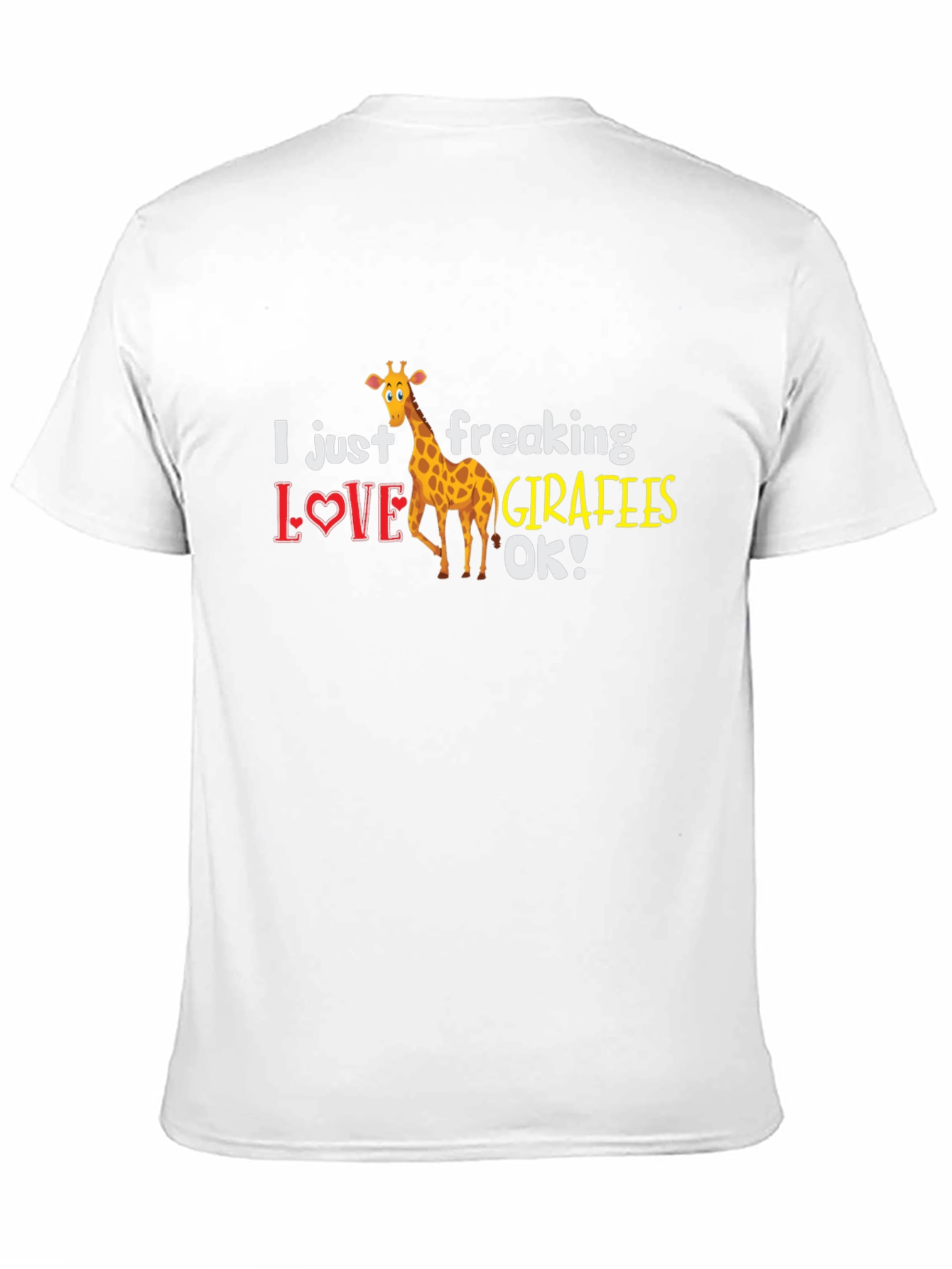 Black I Just Freaking Love Giraffes T-Shirt view 11