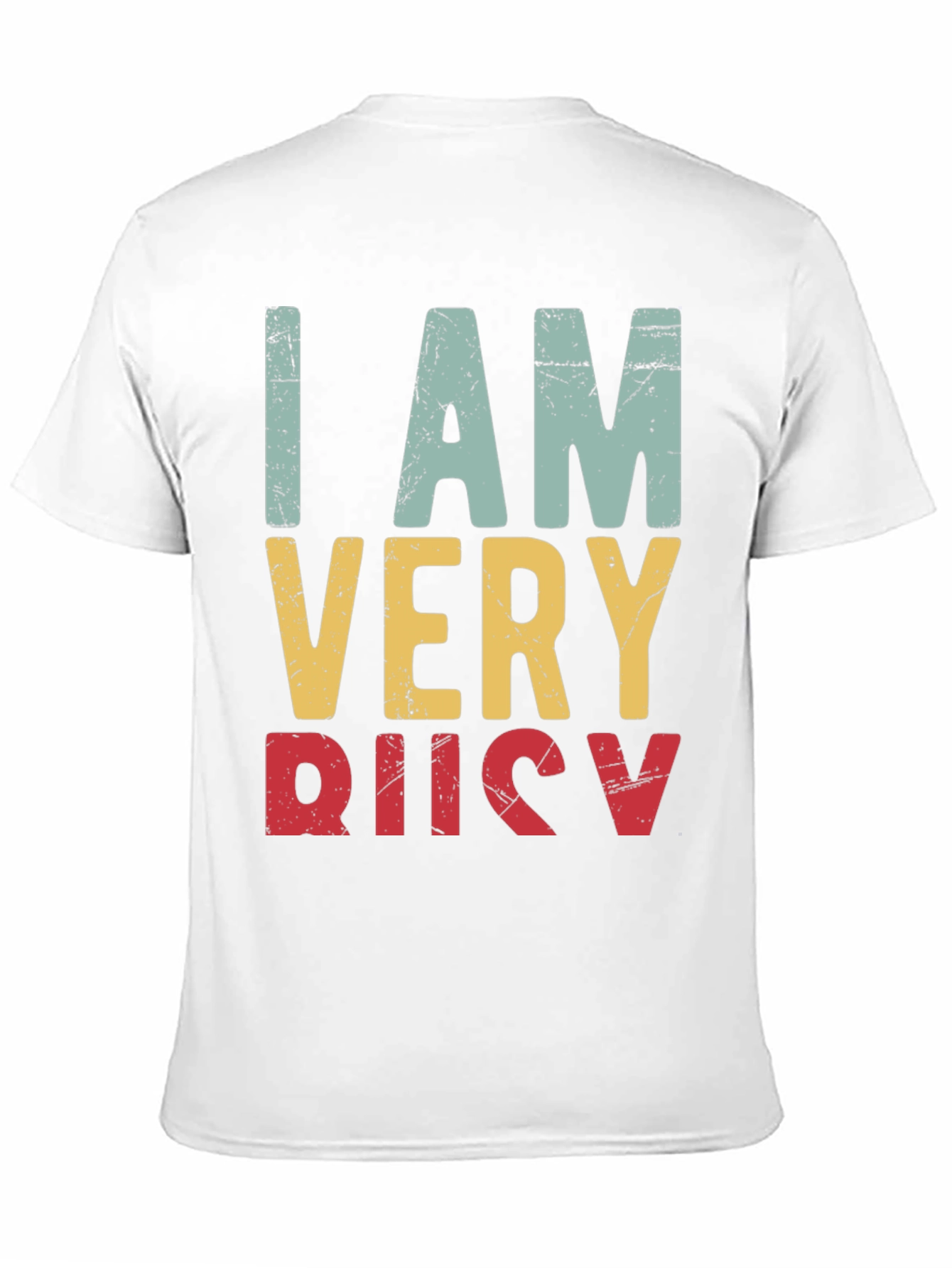 Black I Am Very Busy Retro Graphic Tee view 11
