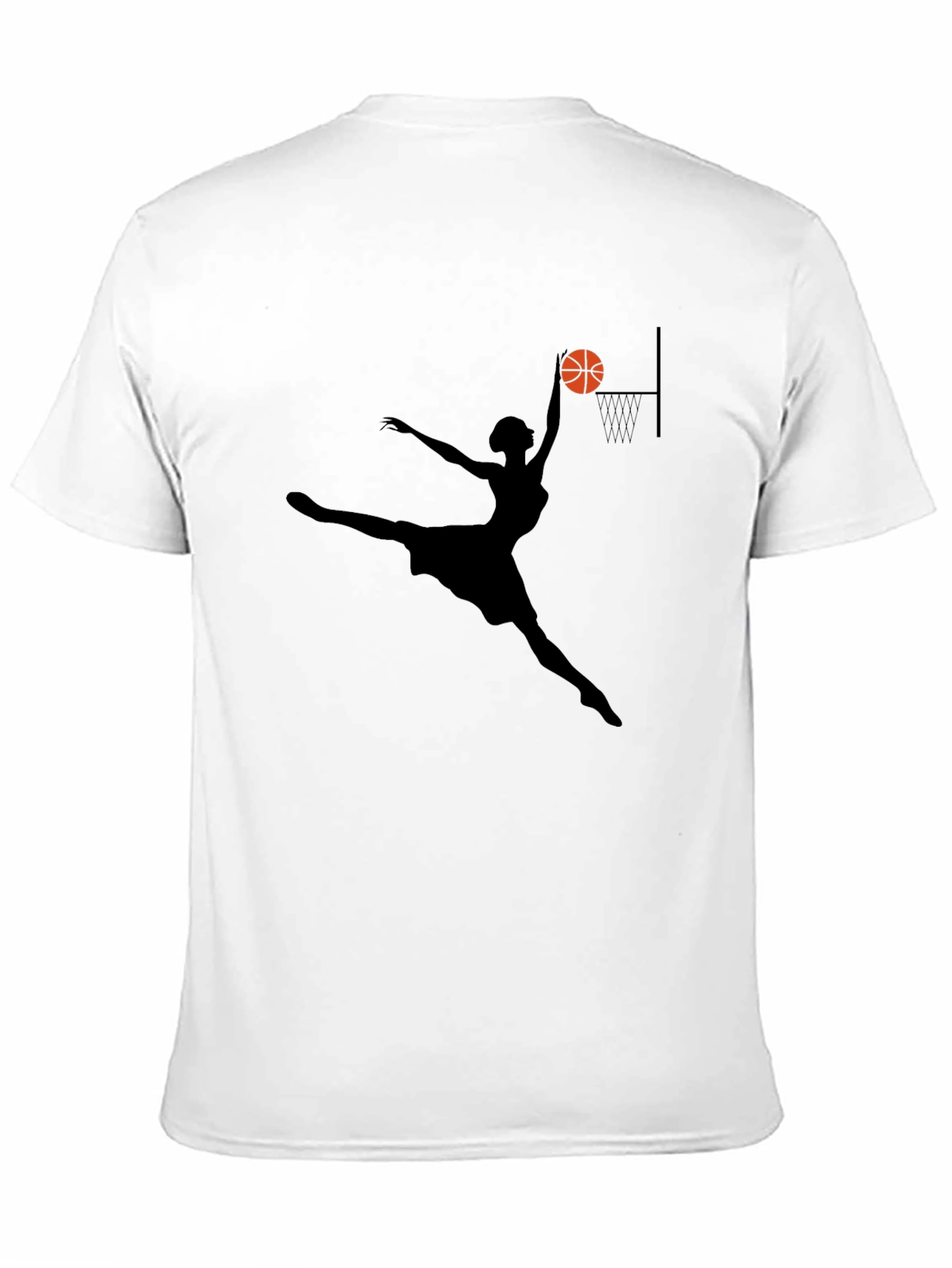 Basketball Silhouette Graphic T-Shirt - 11
