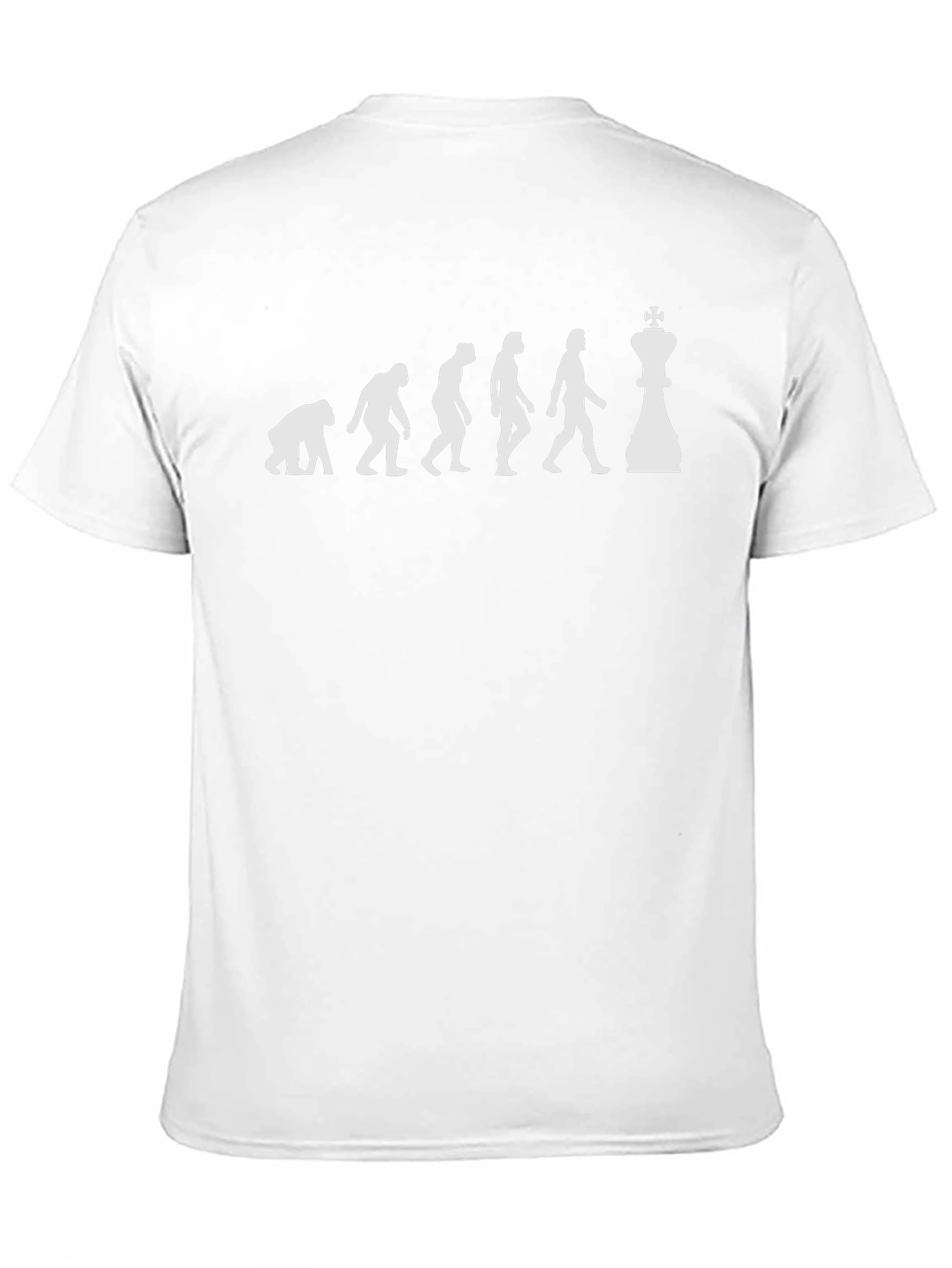 Black Evolution of Chess T-Shirt - Black view 11