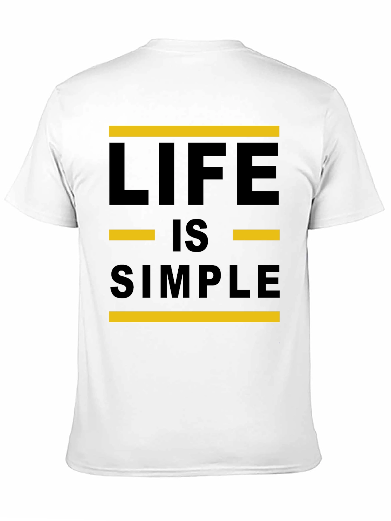 Black Life is Simple Graphic Tee - Black Crewneck Shirt view 11