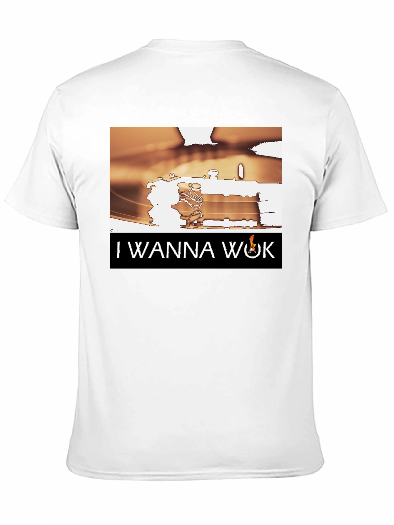 Black I Wanna Wok Graphic T-Shirt view 11