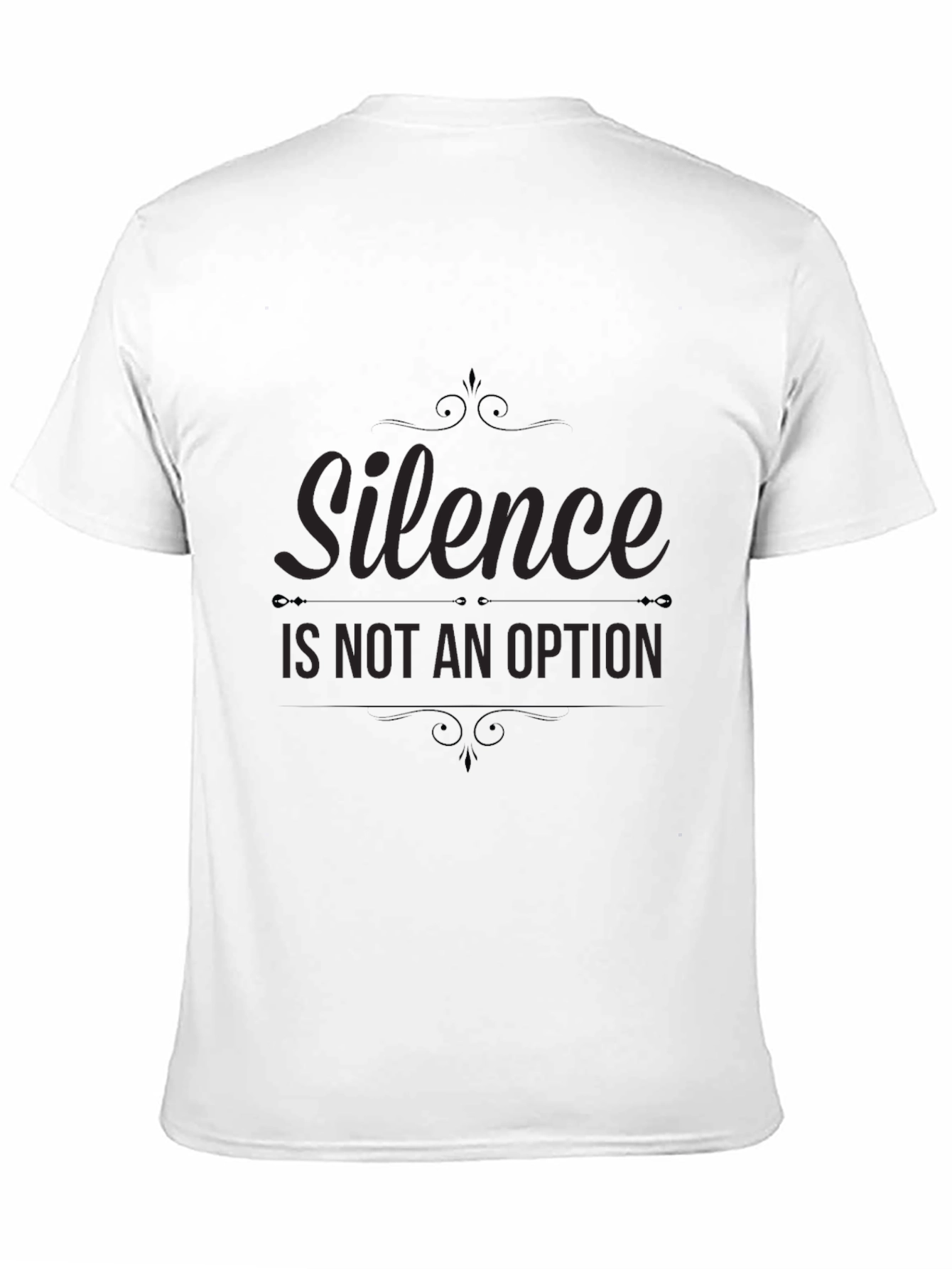 Black Silence Is Not An Option Graphic Tee view 11
