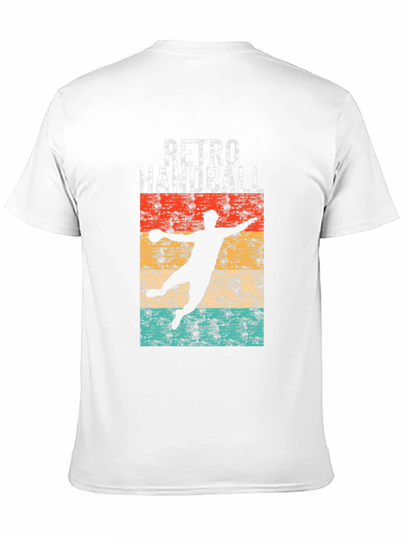 Black Retro Handball Player Graphic Tee - Vintage Style Shirt view 11