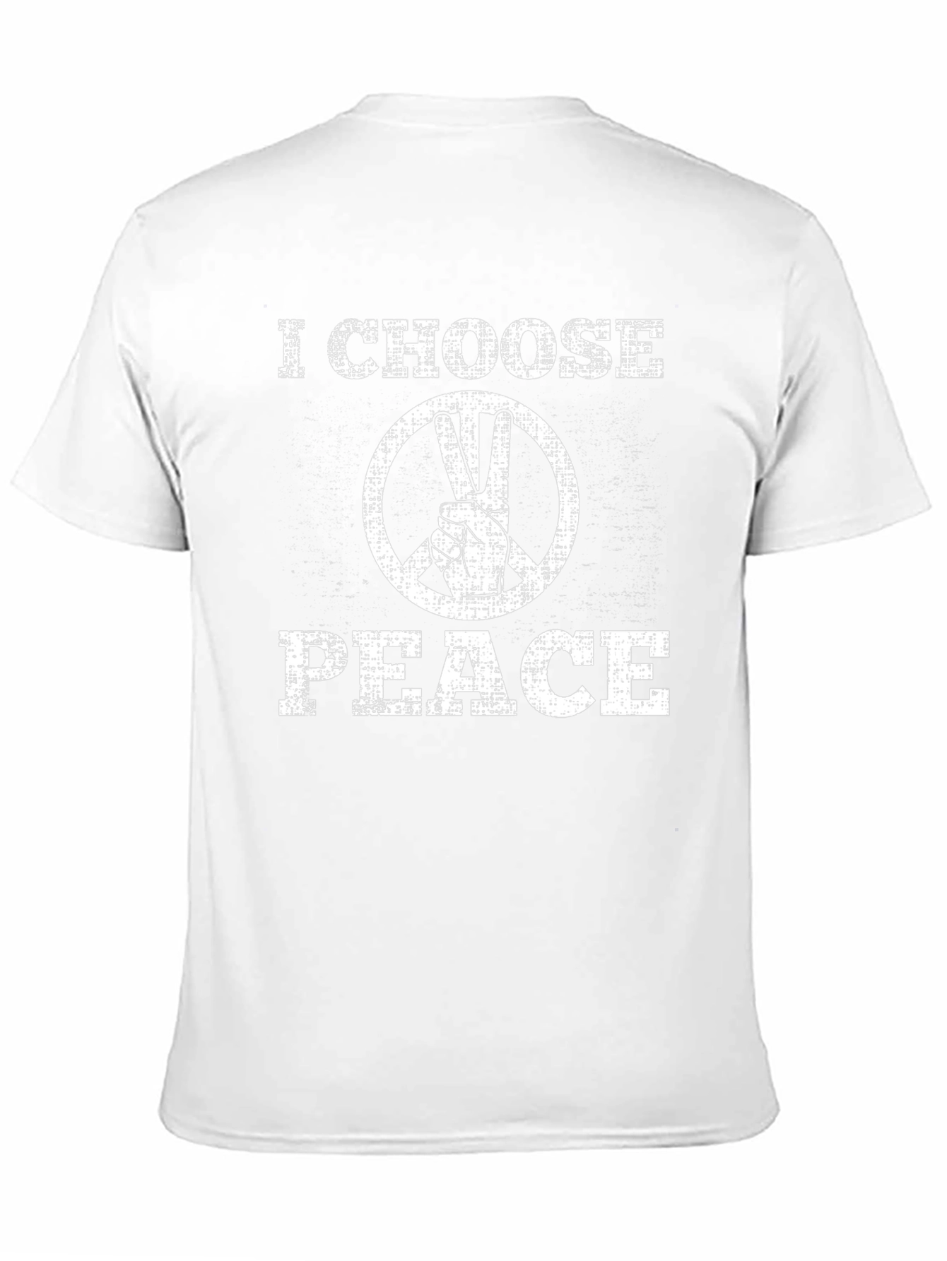 Black I Choose Peace T-Shirt: Vintage Style Graphic Tee view 11