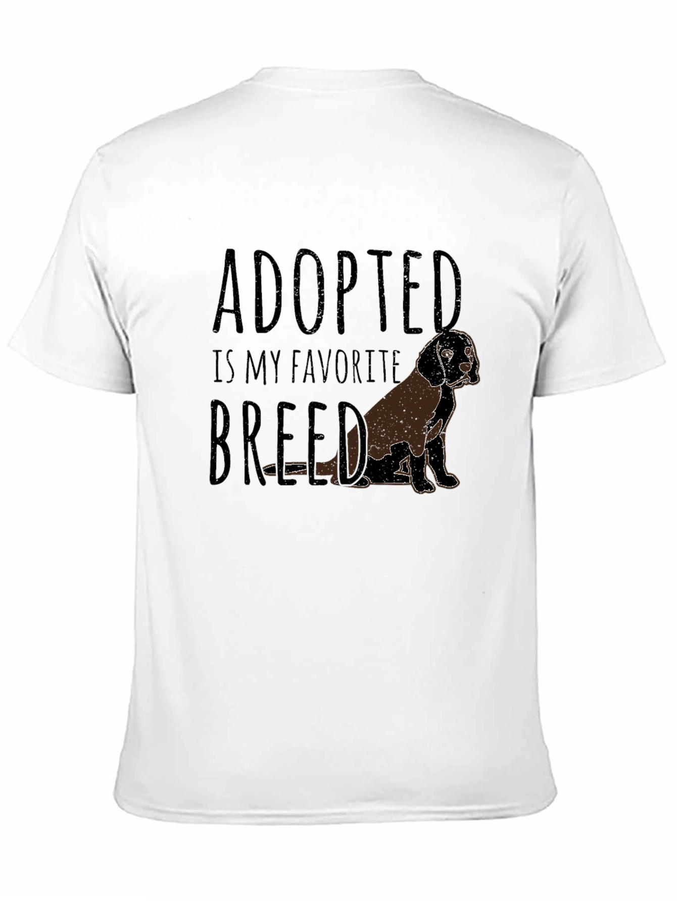 Black Adopted is My Favorite Breed T-Shirt view 11