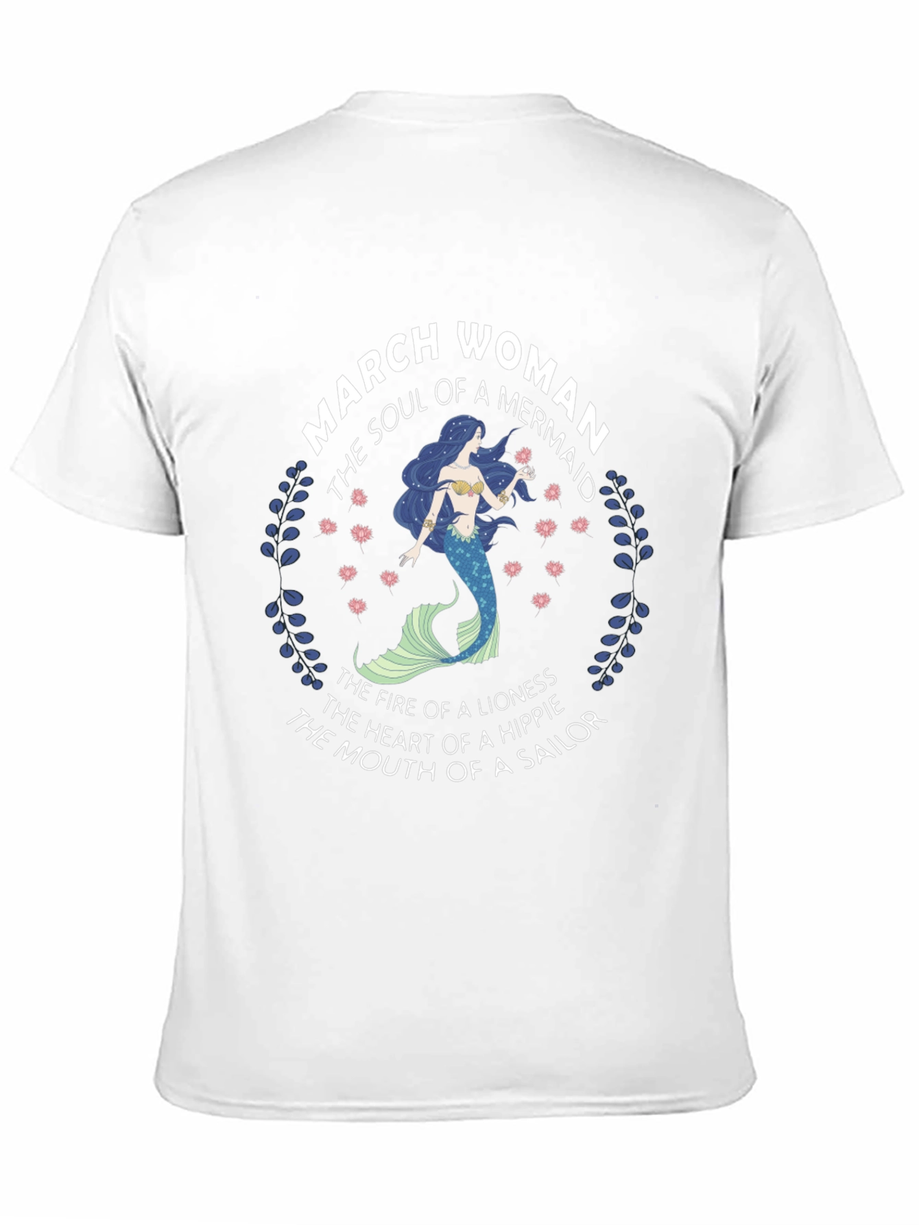 March Woman Mermaid T-Shirt - Soul of a Mermaid - 11