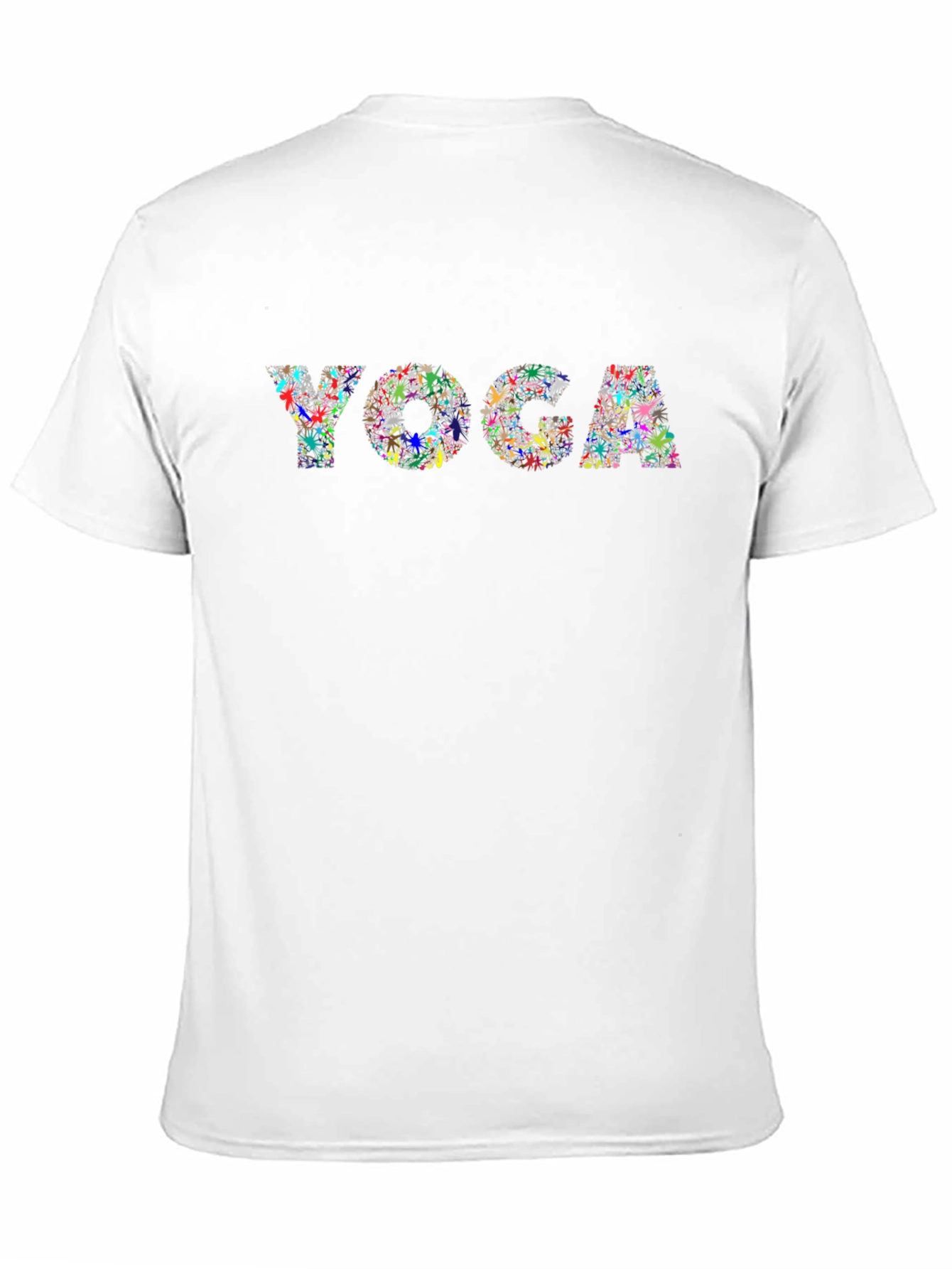 Black Yoga Graphic T-Shirt - Black Cotton Tee view 11