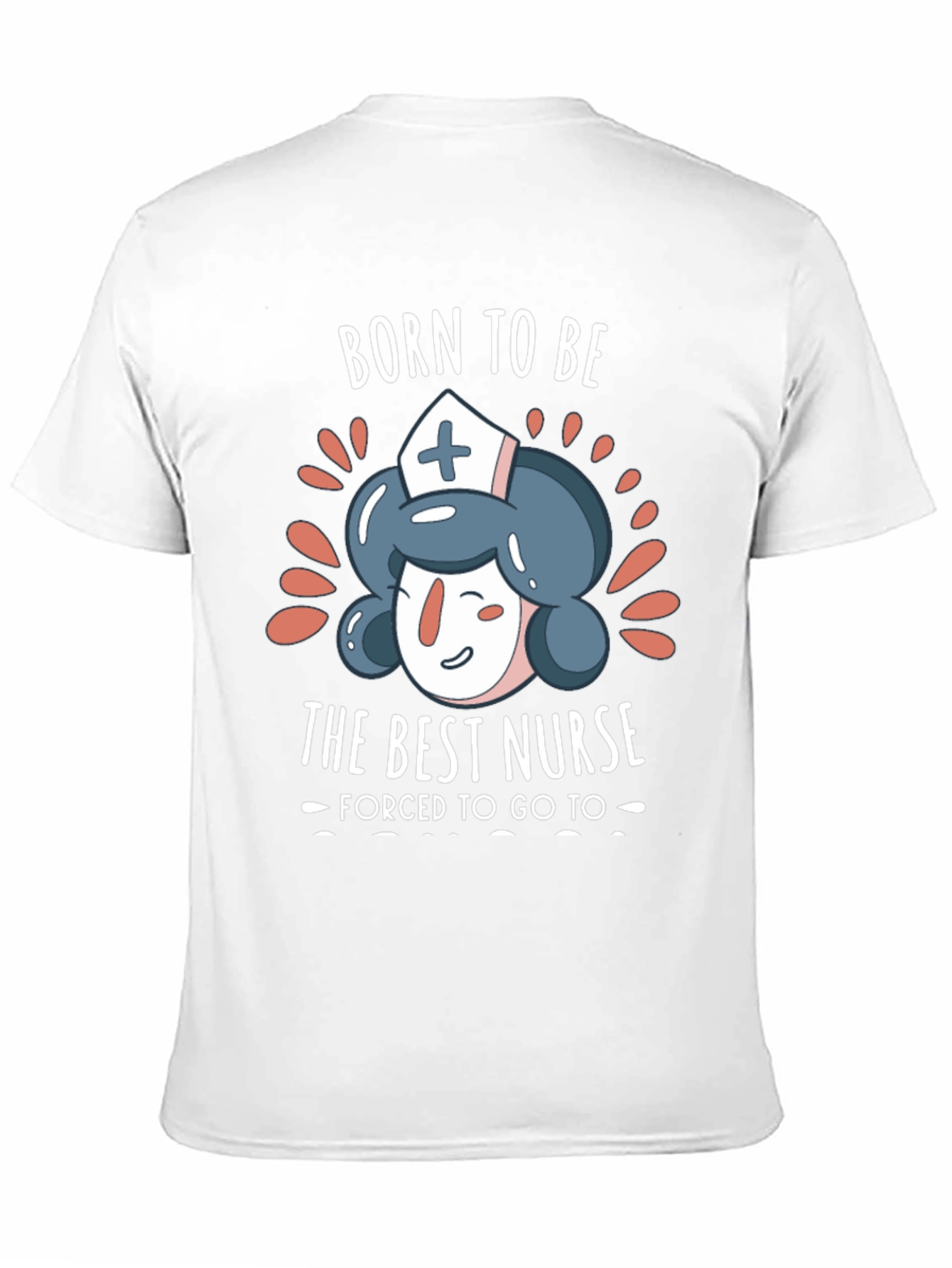 Black Born to Be The Best Nurse T-Shirt view 11