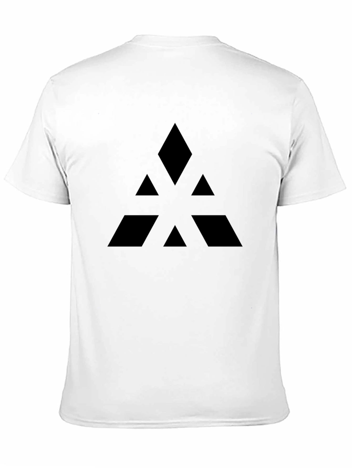 Black Geometric Black Graphic Tee - Modern Minimalist Design view 11