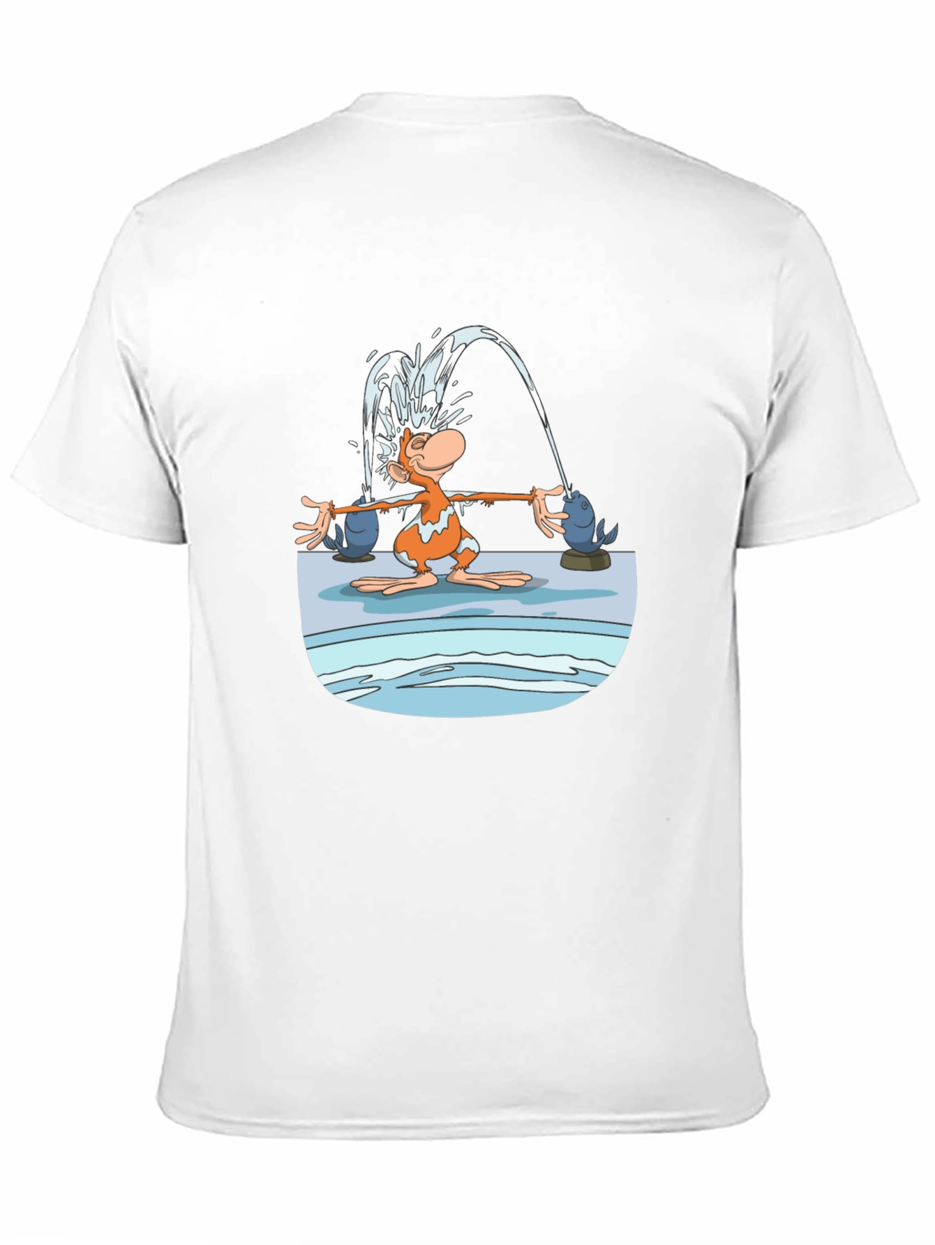 Black Fun Cartoon Monkey Graphic T-Shirt view 11