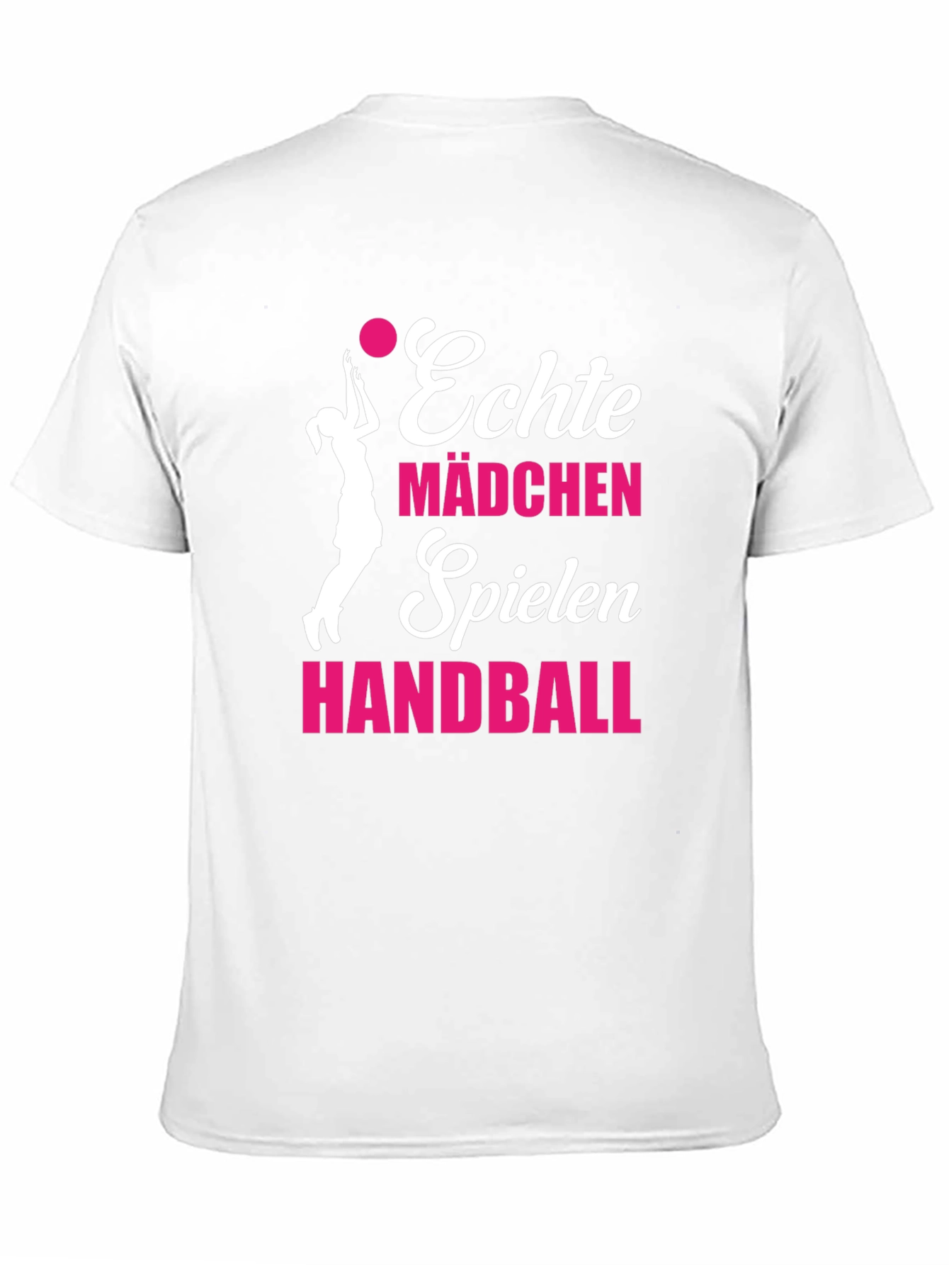 Black Echte Mädchen Handball T-Shirt - Black view 11