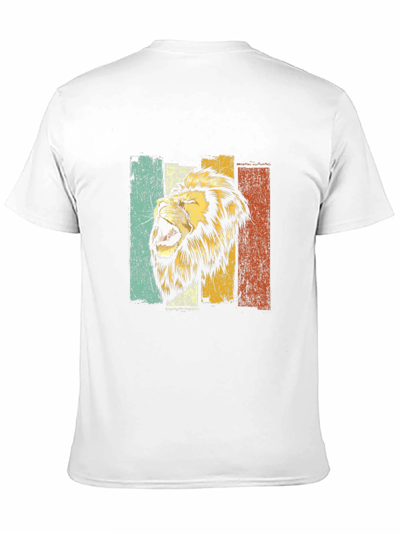 Black Retro Lion Graphic Tee - Vintage Style T-Shirt view 11