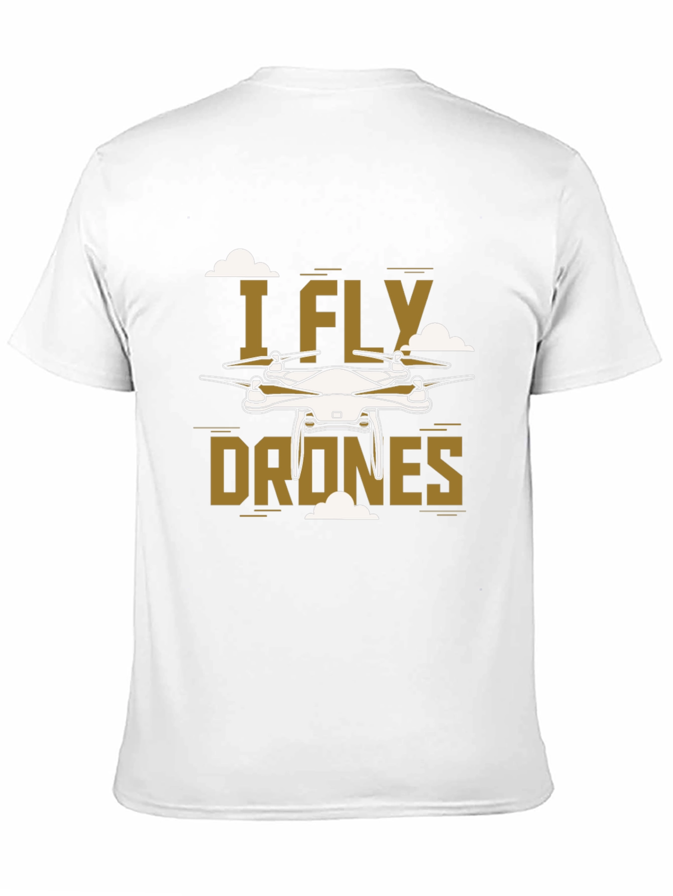 Black I Fly Drones Graphic Tee - Unique Drone Design view 11