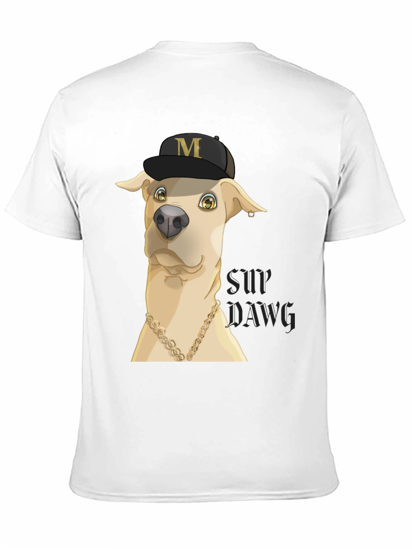 Black Funny Dog Graphic T-Shirt view 11