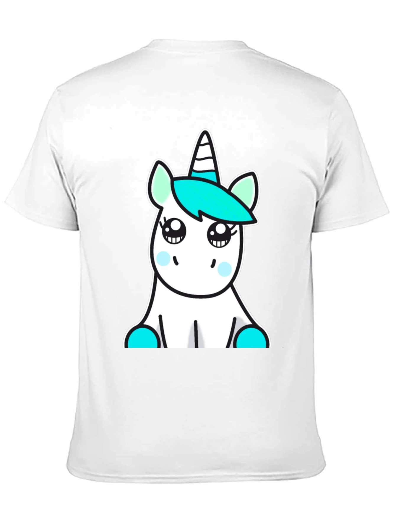 Black Cute Unicorn Graphic Tee - Soft Cotton Blend view 11