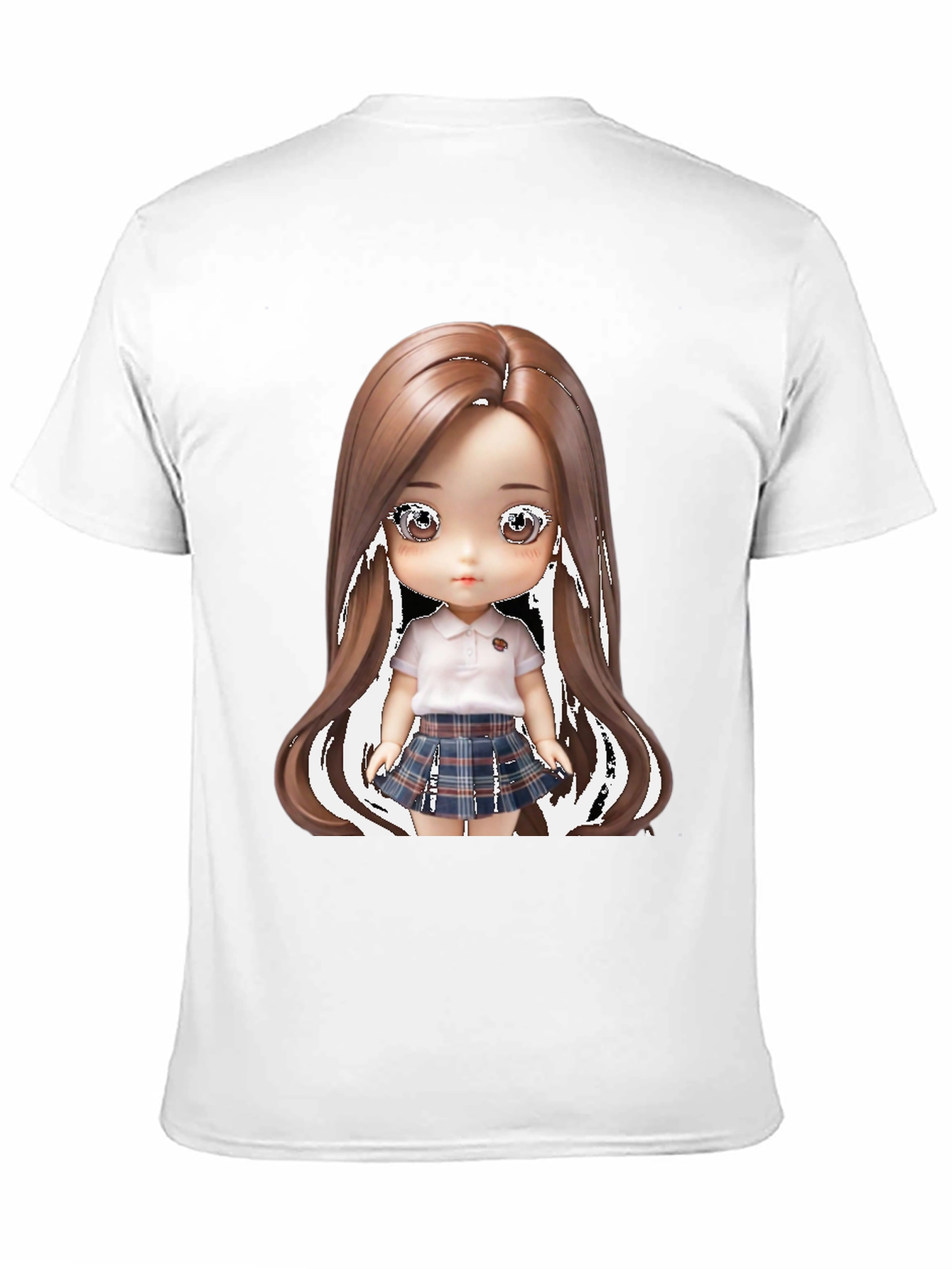 Black Anime Doll Graphic Tee - Stylish & Unique! view 11