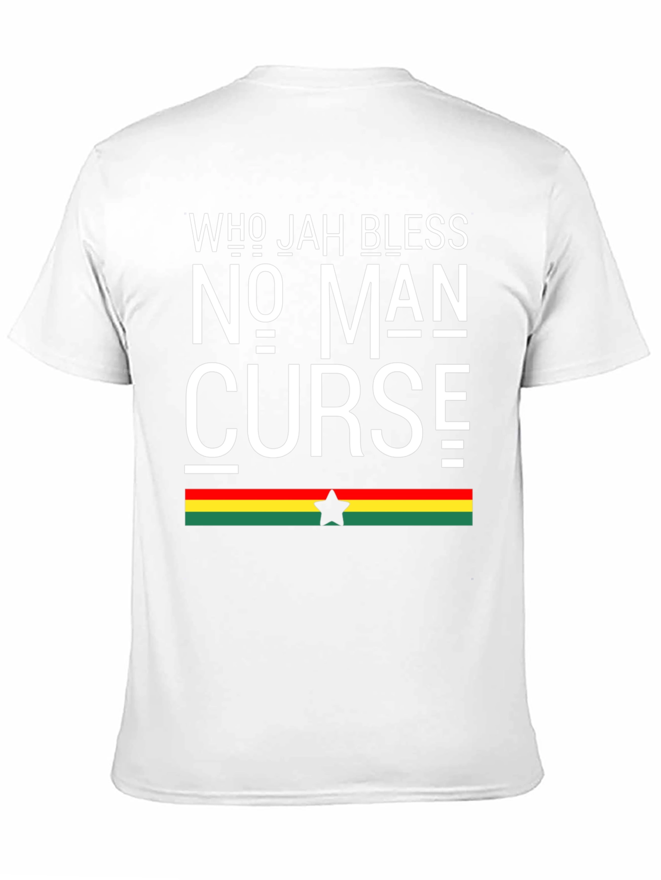 Black Who Jah Bless No Man Curse Graphic Tee view 11
