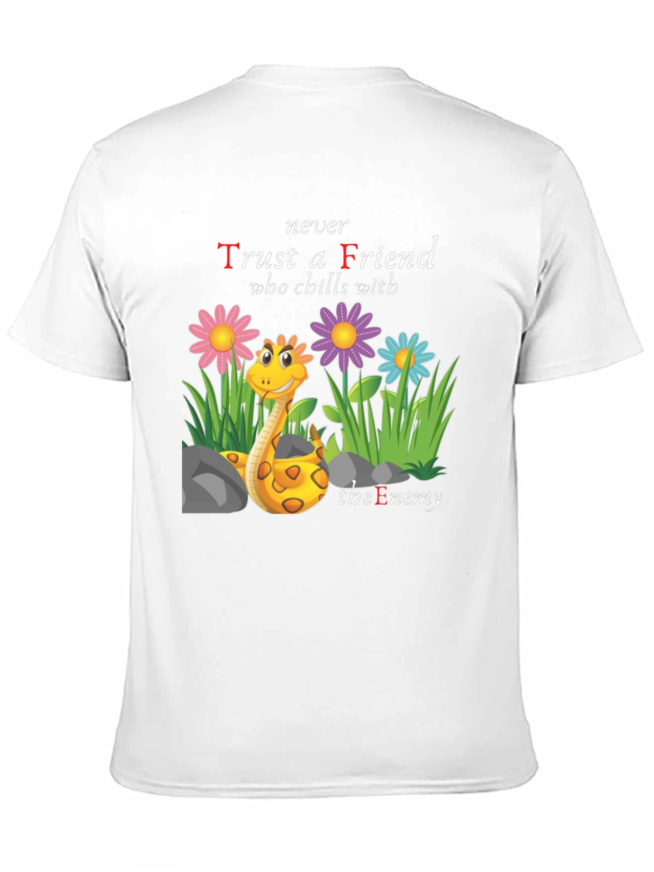 Black Trust No Friend Tee view 11