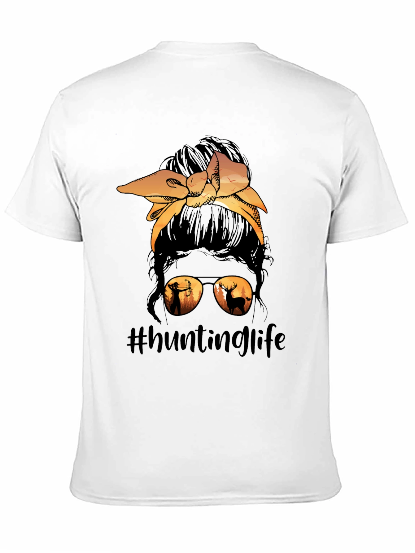 Hunting Life Messy Bun T-Shirt - 11