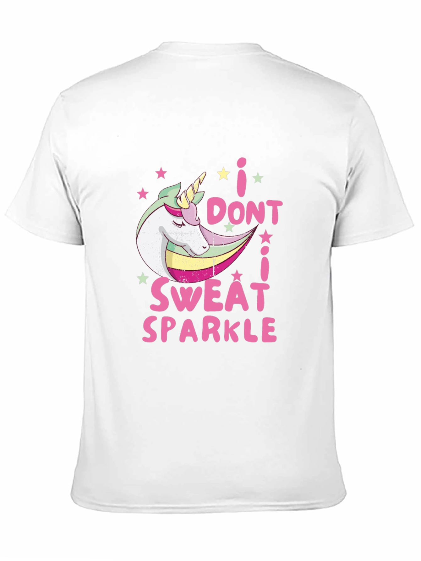 Black I Don't Sweat I Sparkle T-Shirt view 11