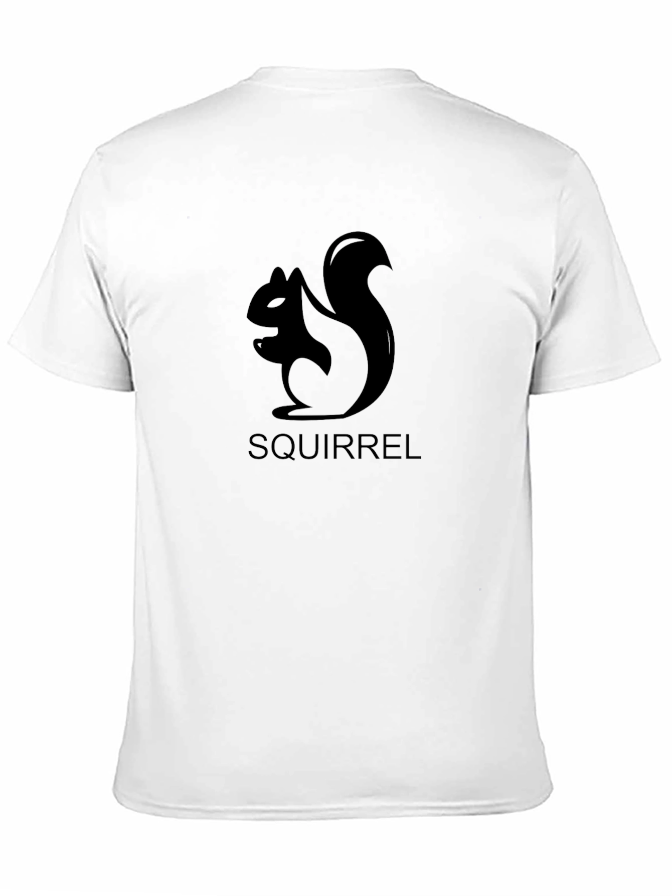 Black Squirrel Graphic Tee - Black Cotton T-Shirt view 11